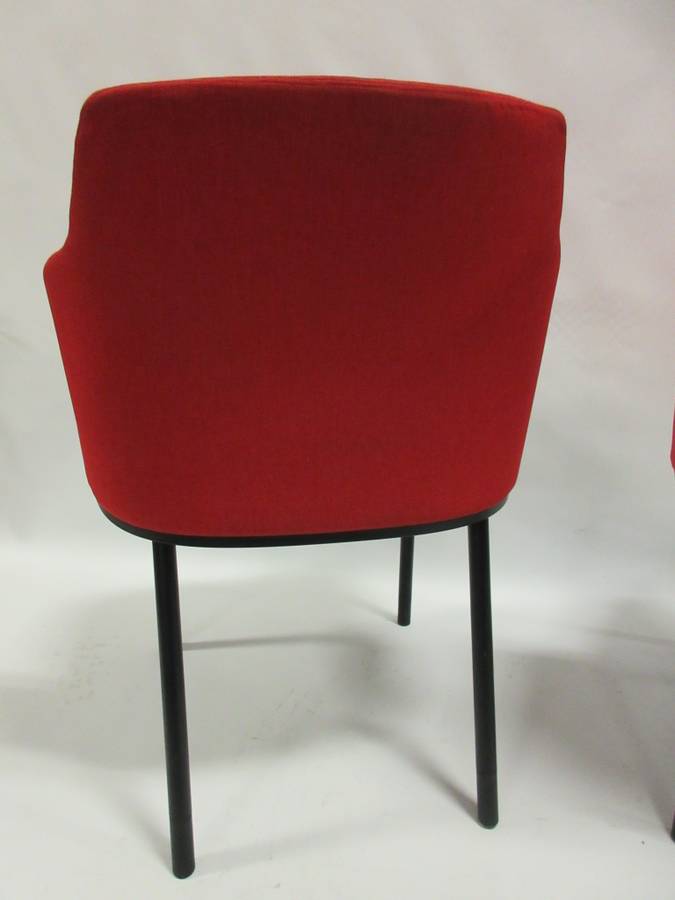 Knoll Remix Side Chair in Red - A Pair