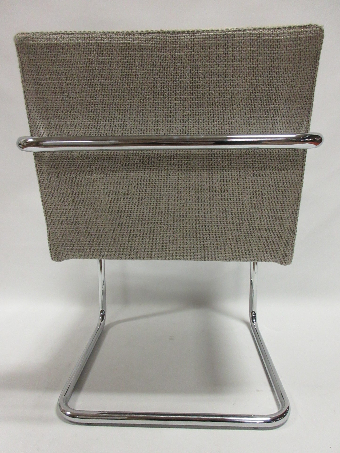 Knoll BRNO Chair in Light Grey Fabric - A Pair