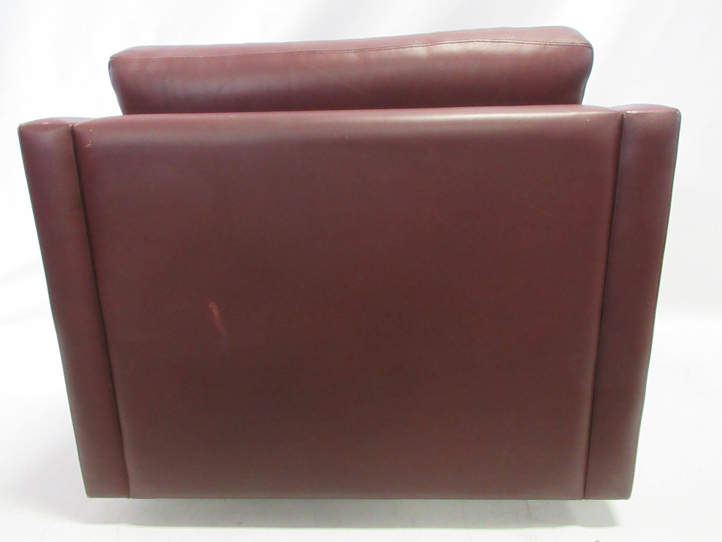 Knoll Pfister Lounge Chair in Maroon Leather