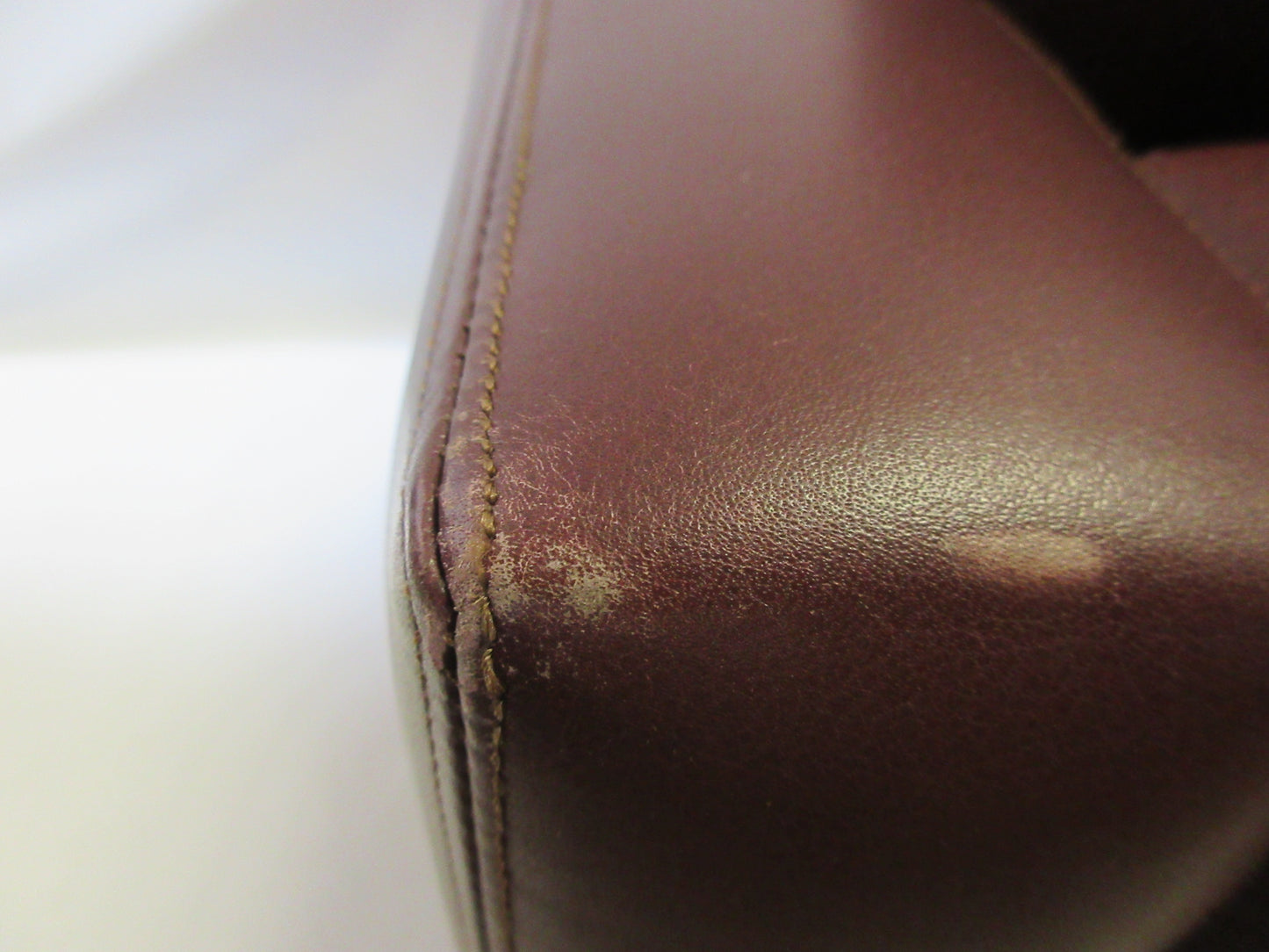Knoll Pfister Lounge Chair in Maroon Leather