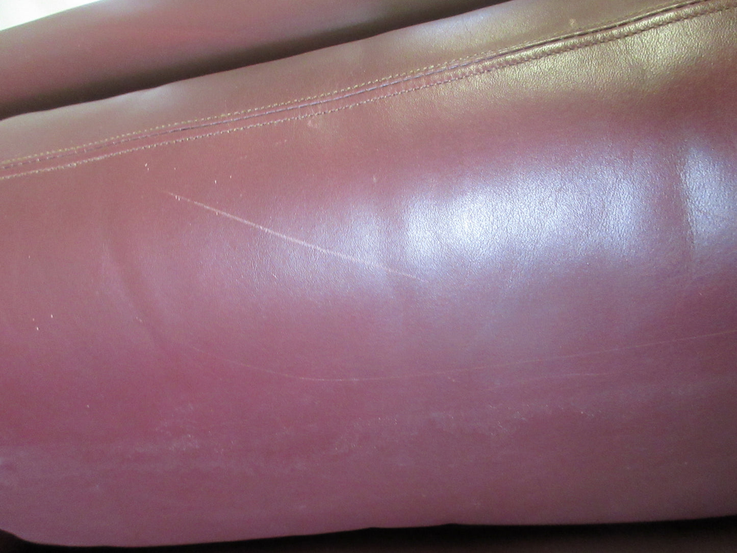 Knoll Pfister Lounge Chair in Maroon Leather