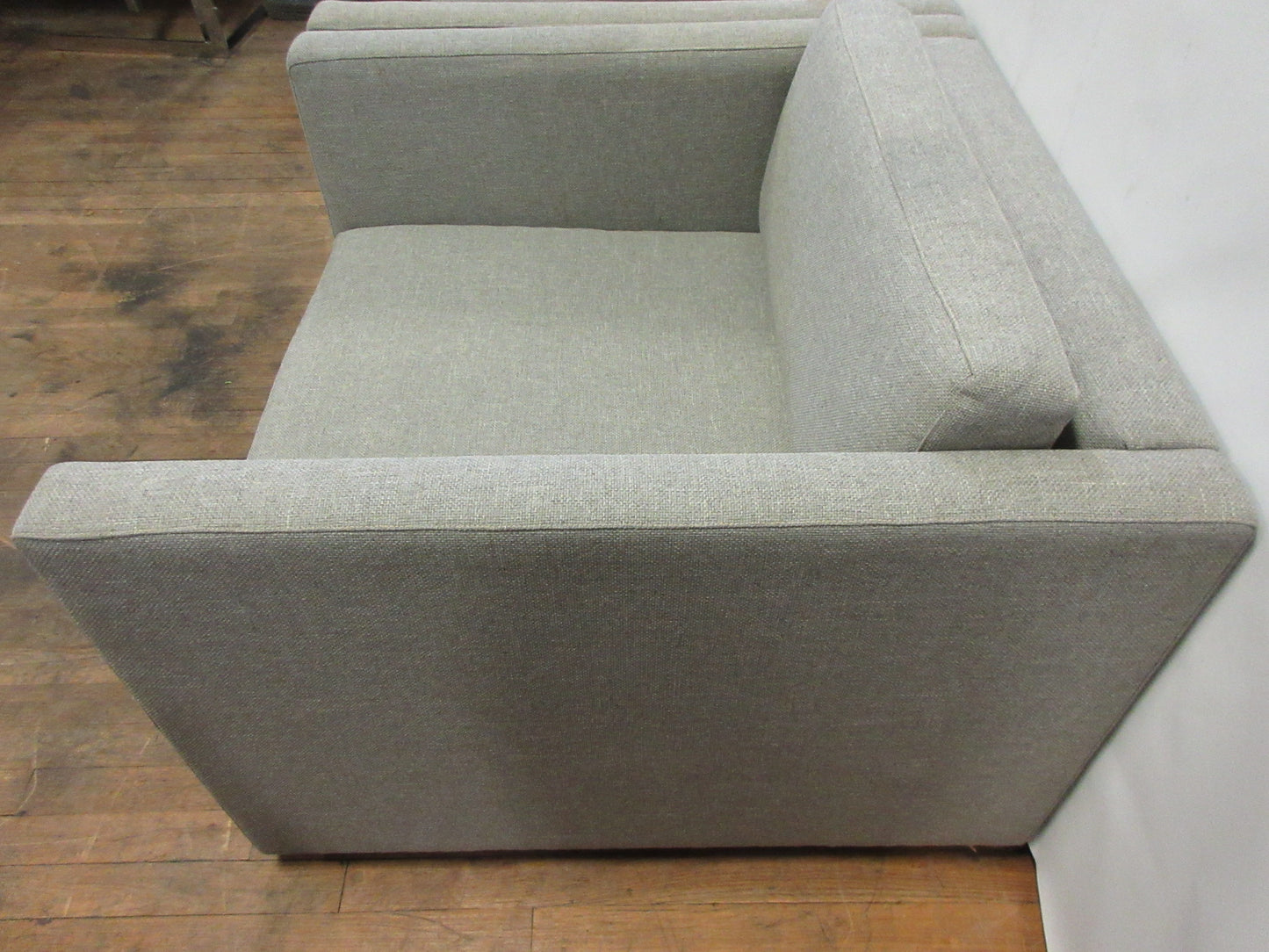 Knoll Charles Pfister Mid-Century Lounge Chairs in Grey - A Pair