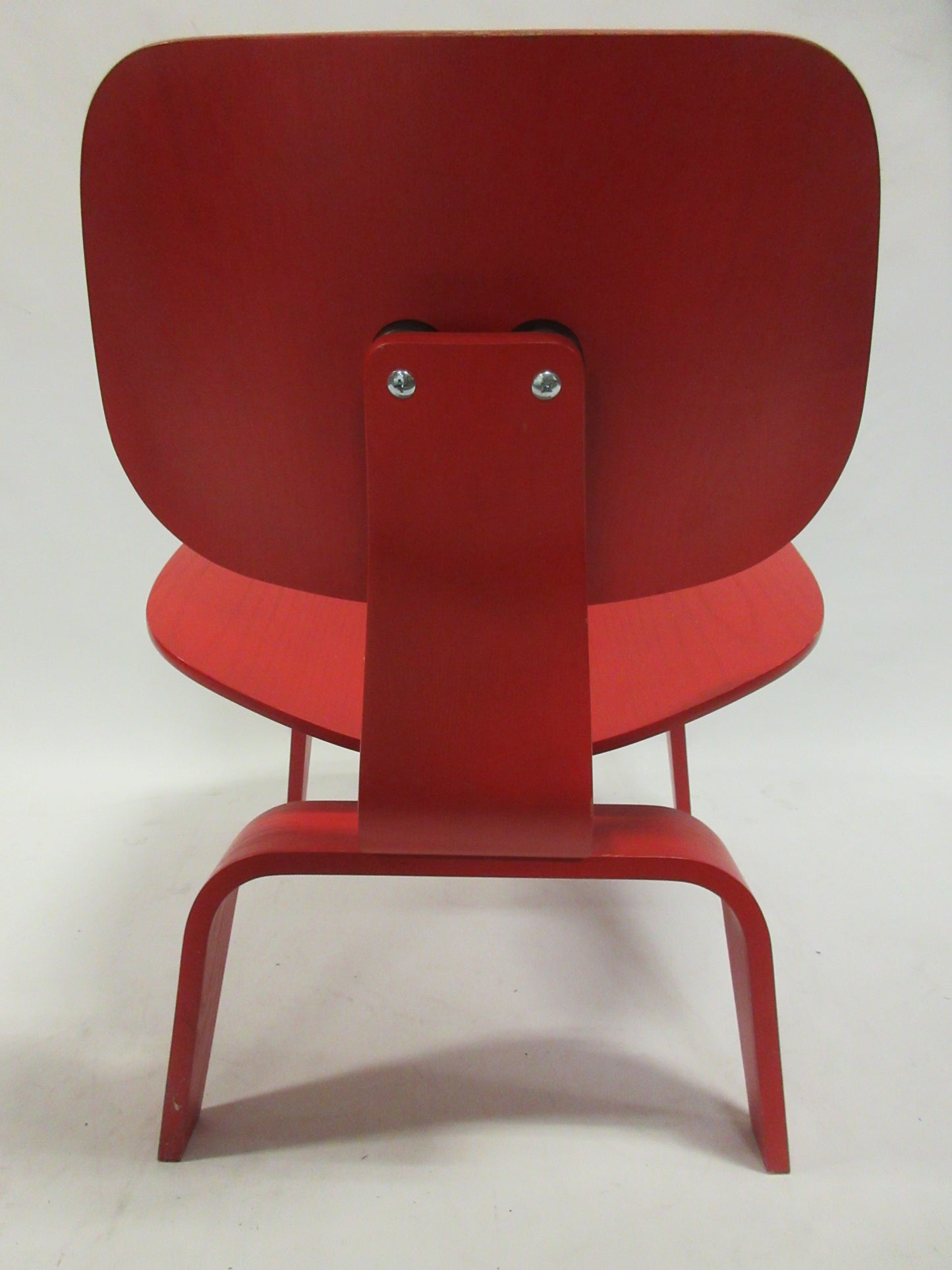 Herman Miller Eames Molded Plywood Lounge Chair in Red
