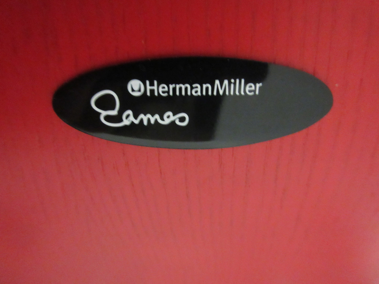 Herman Miller Eames Molded Plywood Lounge Chair in Red