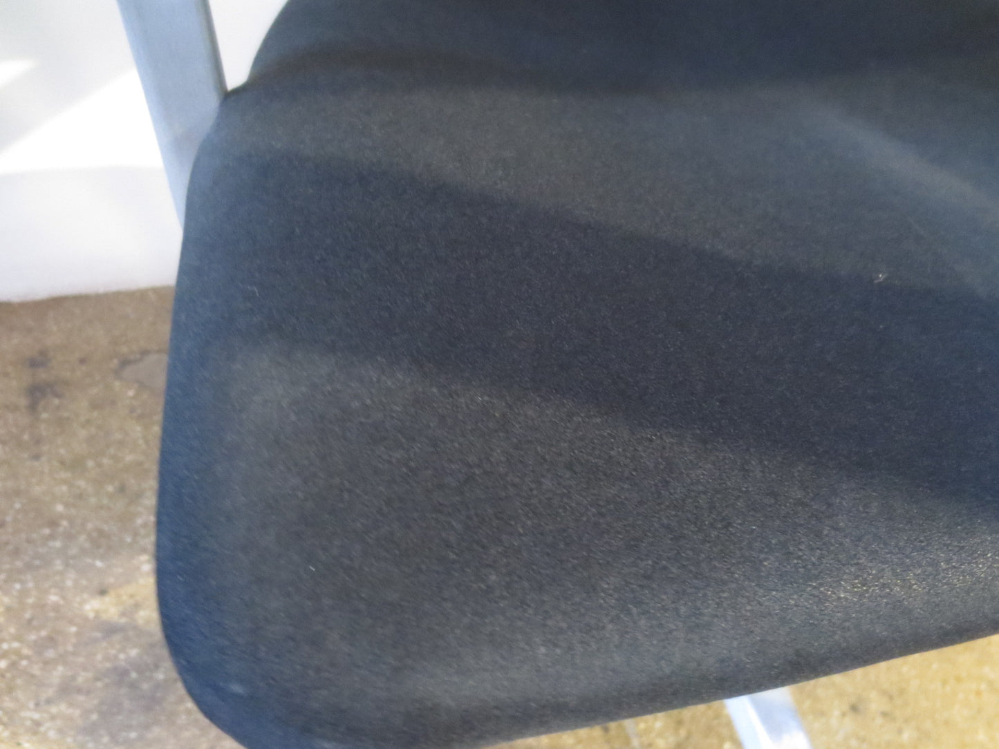 Emeco Navy Officers Swivel Armchair in Black Fabric