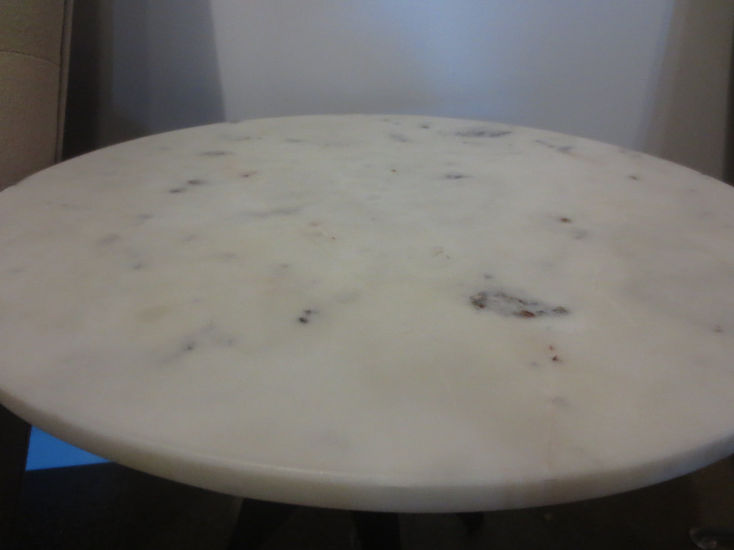 Tom Dixon Screw Side Table with White Marble Top