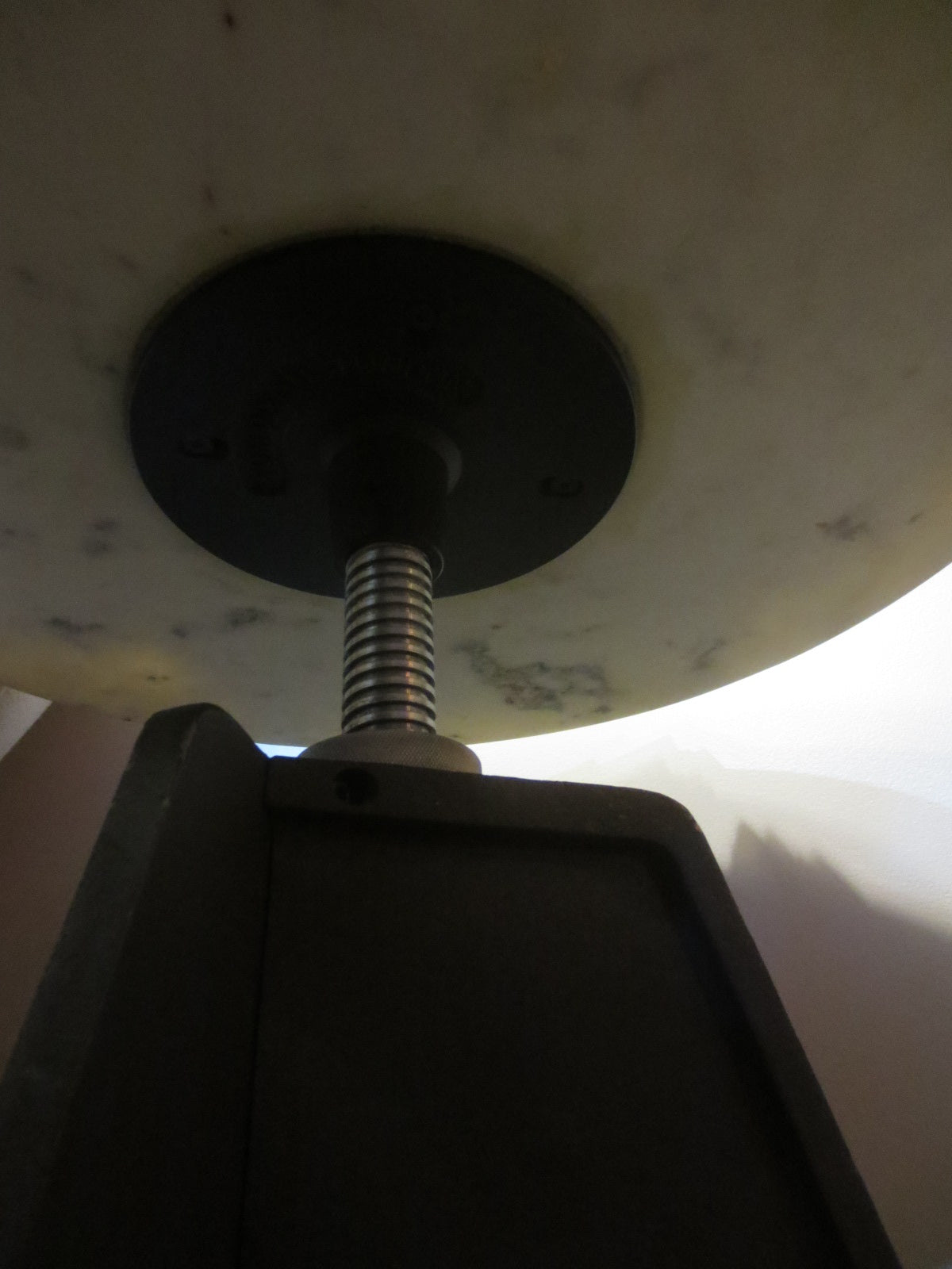 Tom Dixon Screw Side Table with White Marble Top