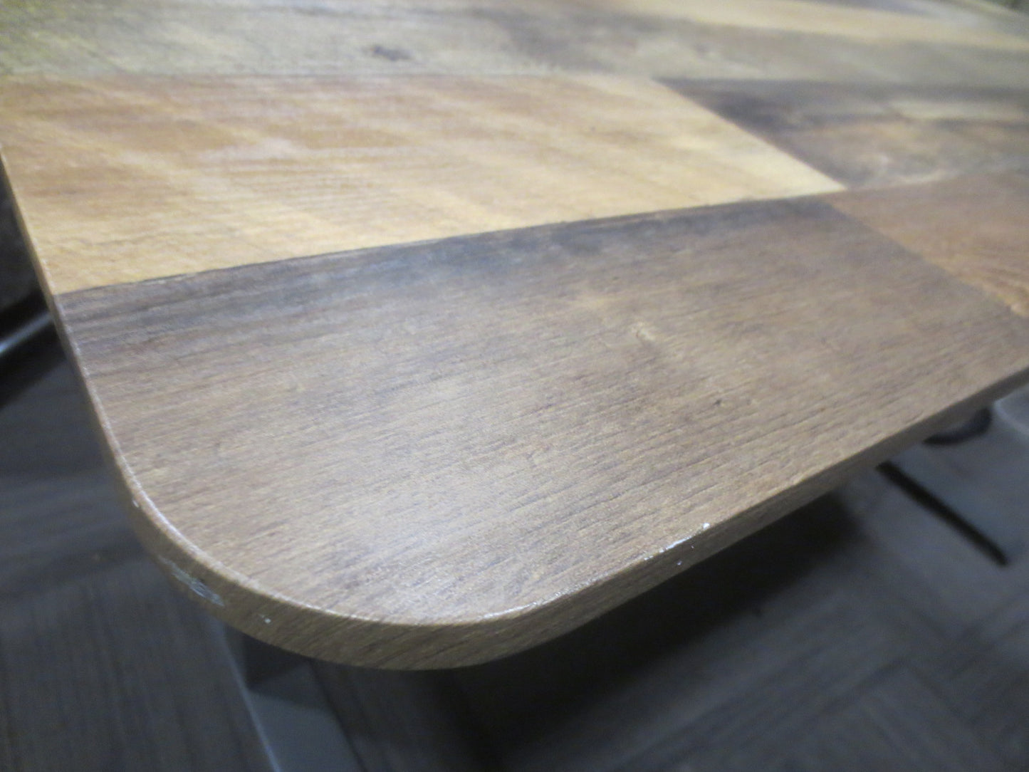VariDesk 5-ft (60x30-in) Electric Height Adjustable Standing Desk in Reclaimed Wood with Mobile Pedestal File Cabinet