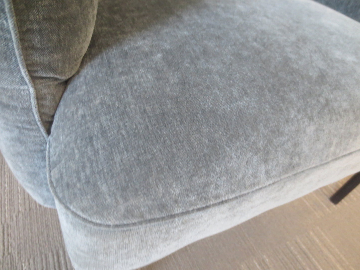 West Elm Penn Chair in Grey Velour