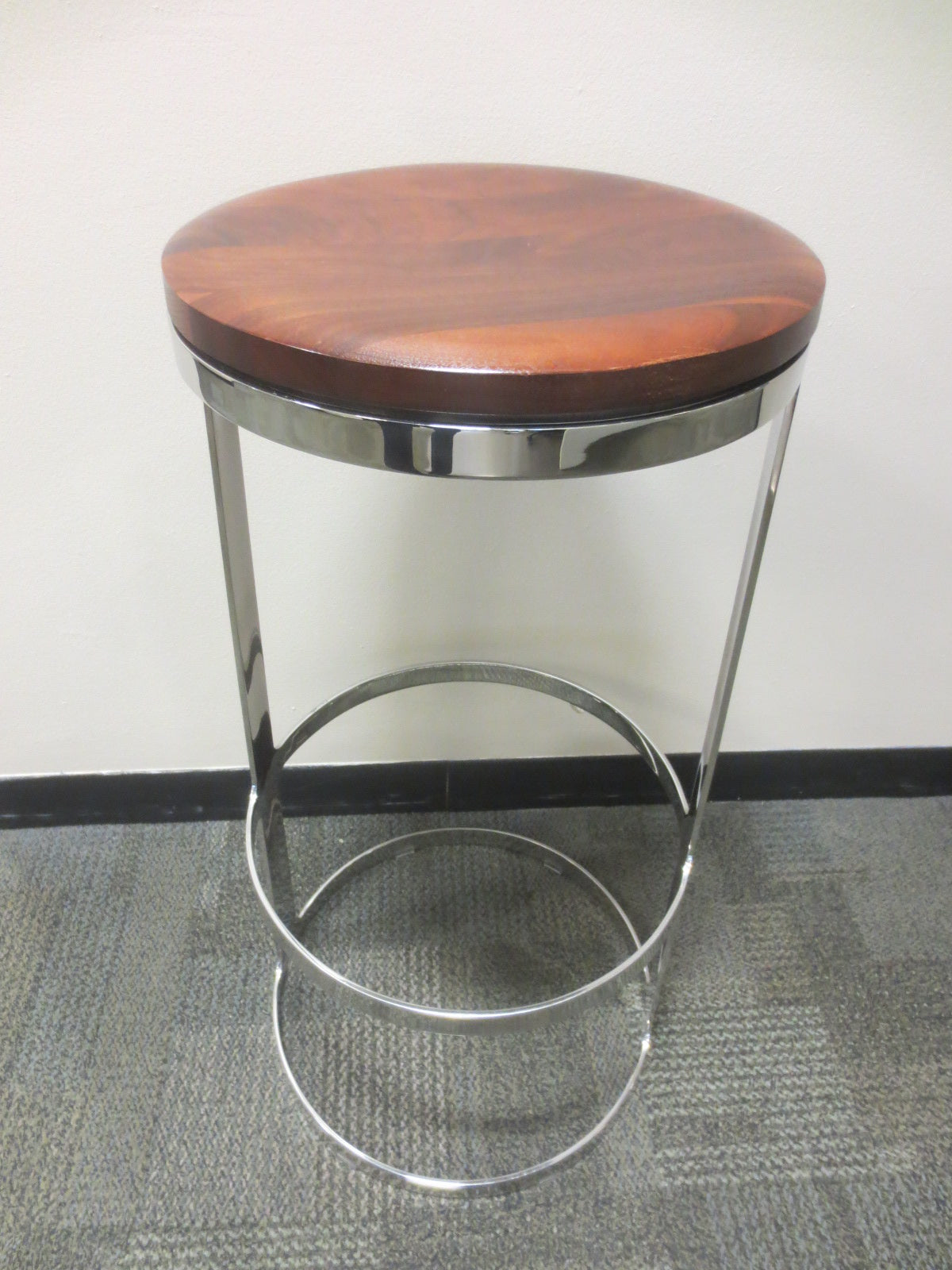 Bernhardt Design Aro Bar Height Stool in Walnut