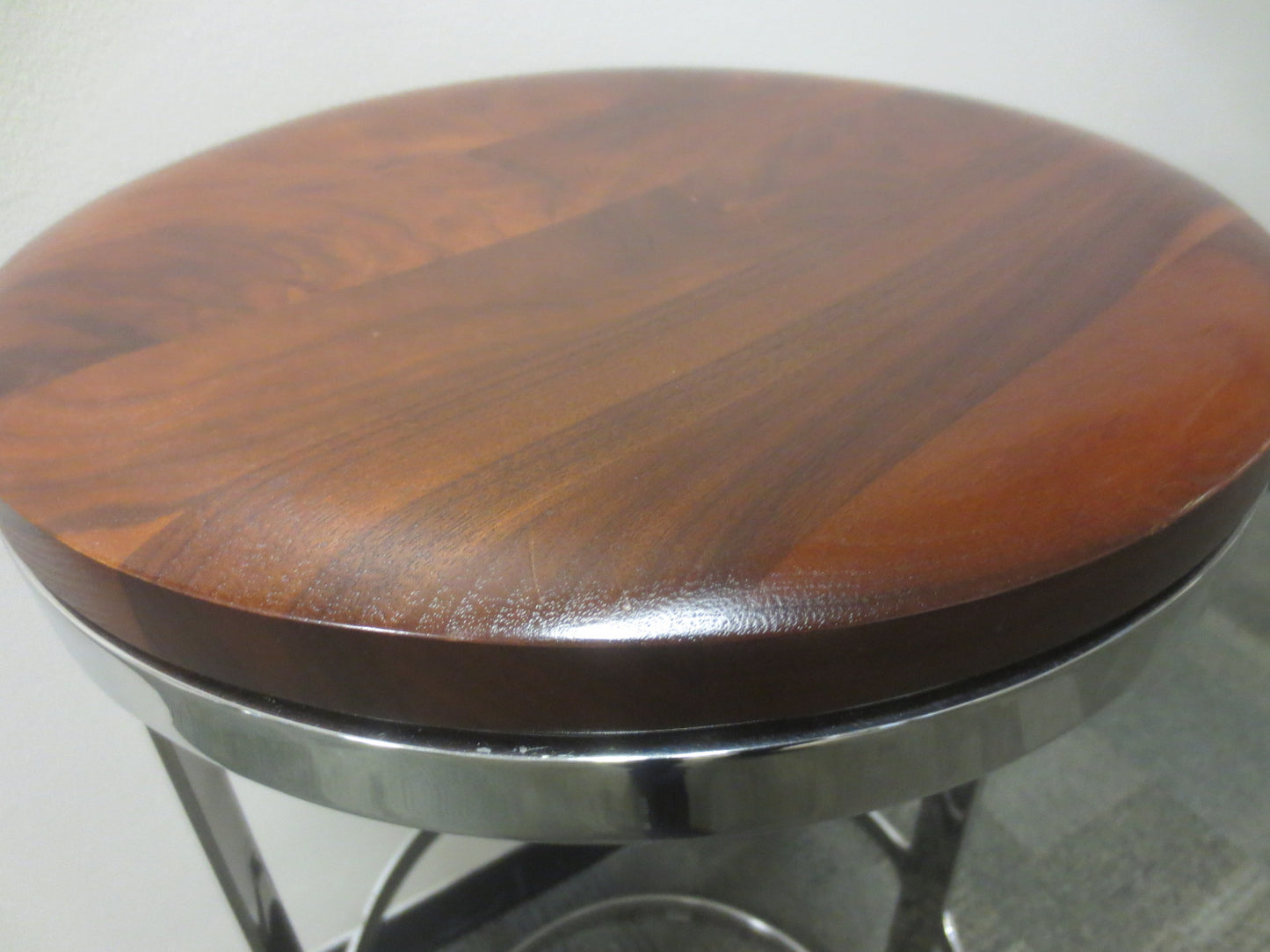 Bernhardt Design Aro Bar Height Stool in Walnut
