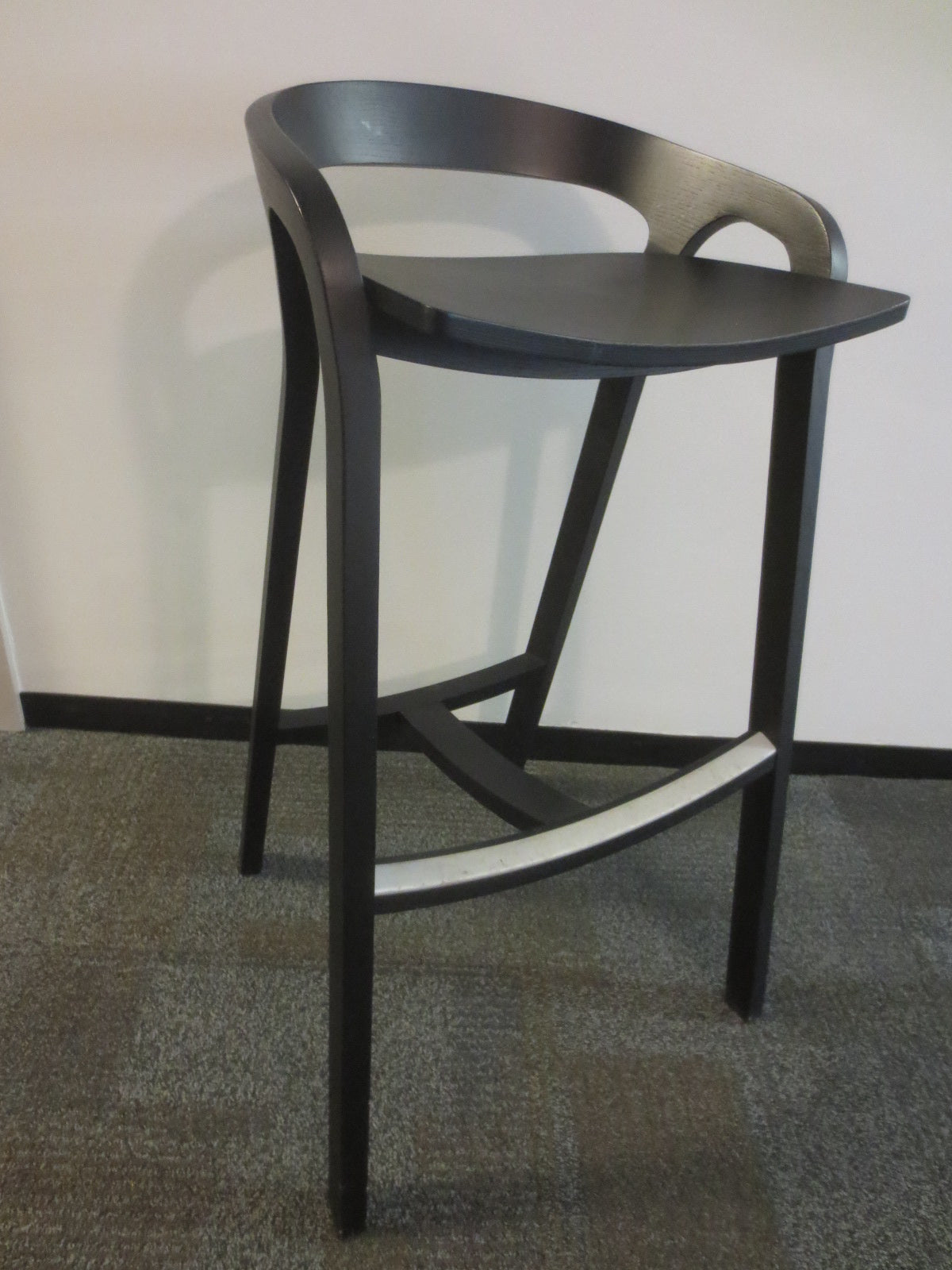 Mattiazzi She Said Bar Height Stool in Black Ash