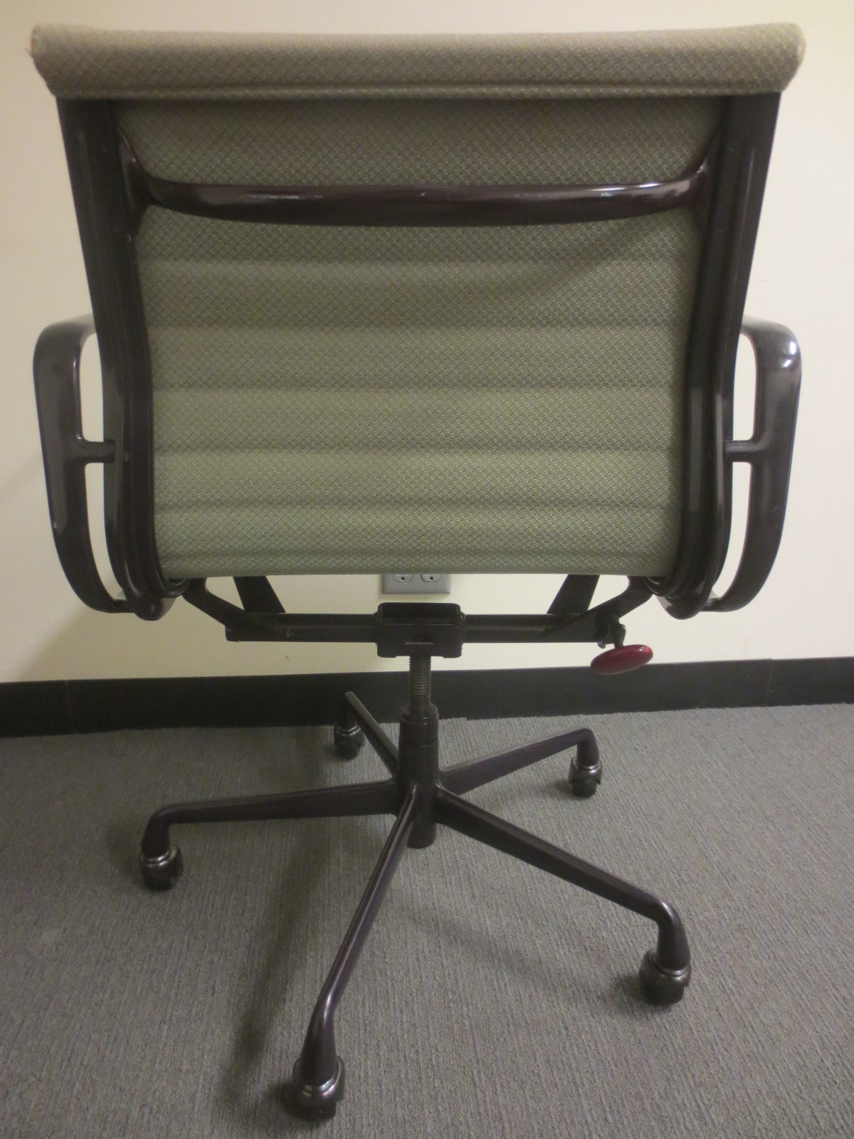 Herman Miller Eames Management Chair with Black Frame and Grey Fabric
