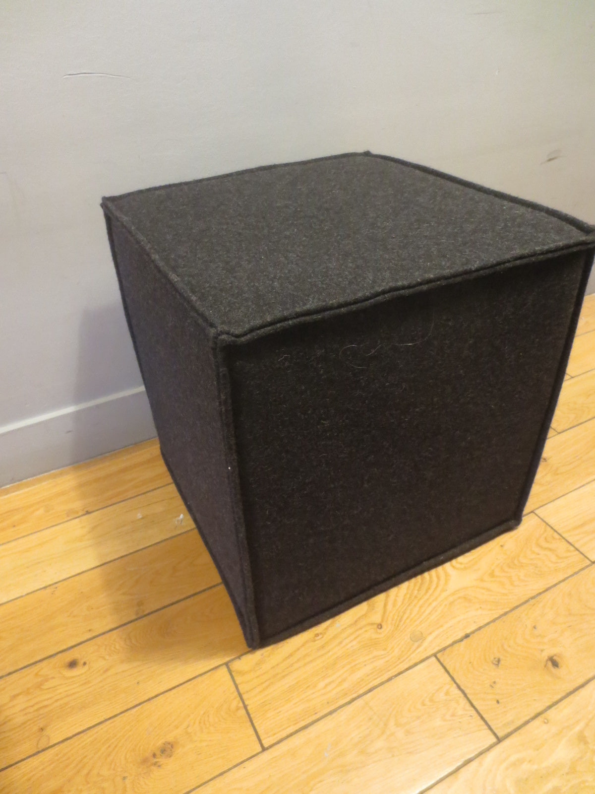 Blu Dot Otto Cube Ottoman in Black