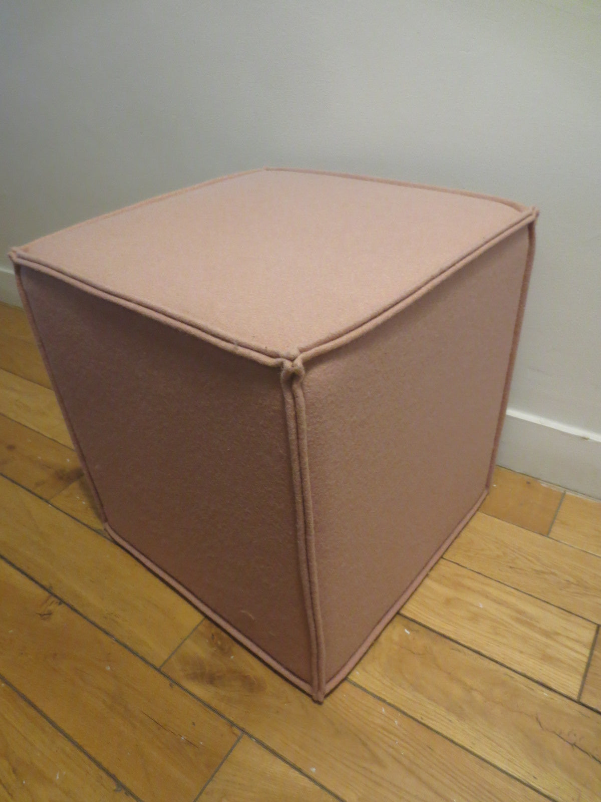 Blu Dot Otto Cube Ottoman in Wheat