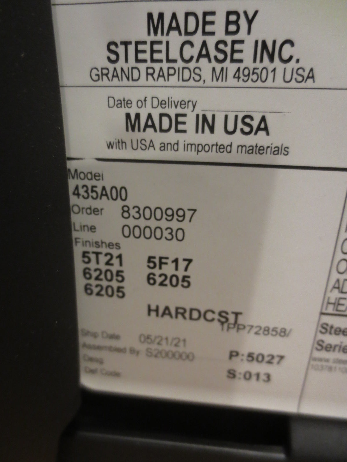 Steelcase Series 1 Chair in Black