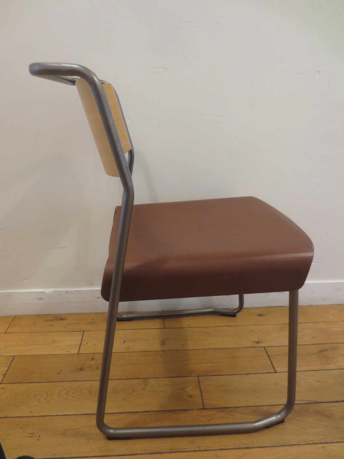 VG&P Canteen Dining Chair with Dark Frame