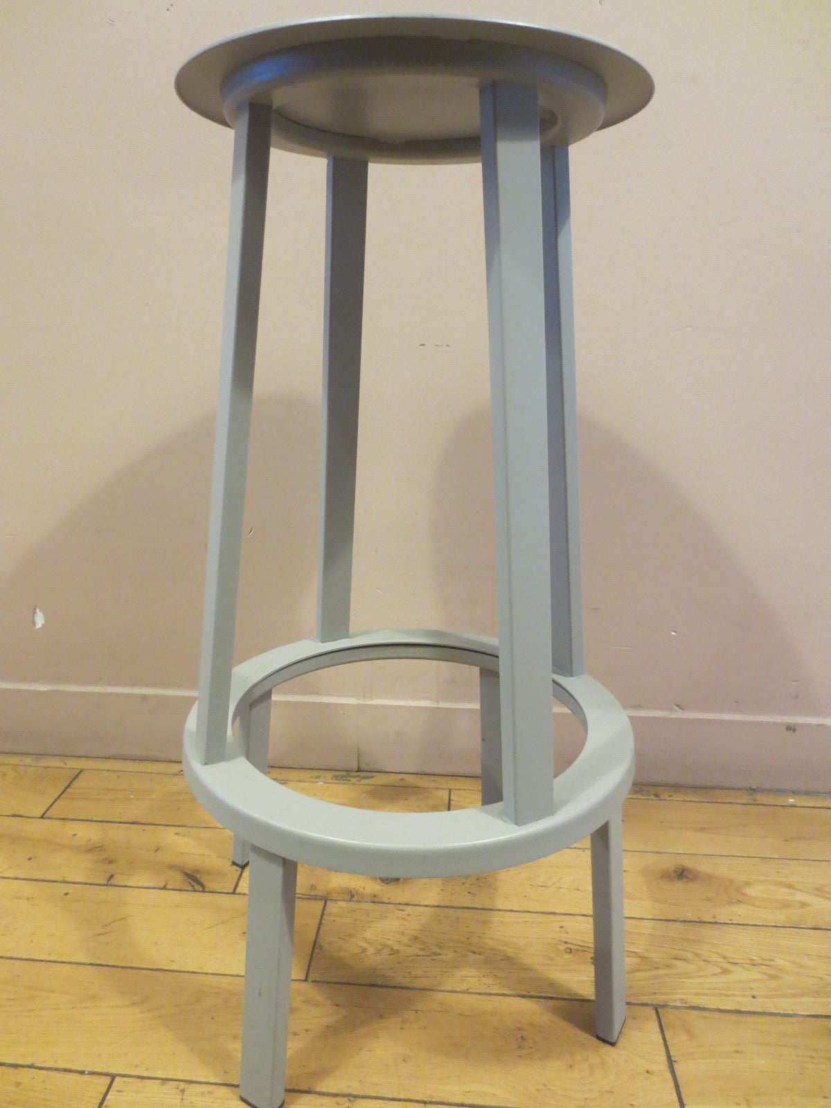 HAY Revolver Bar Height Stool in Grey