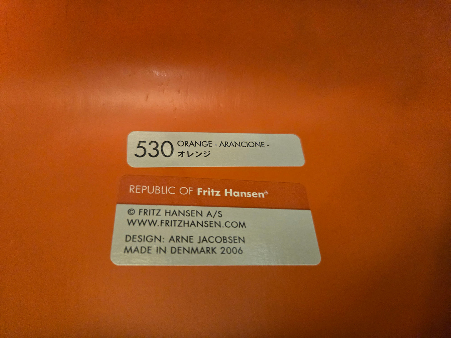 Fritz Hansen Series 7 Chair in Orange