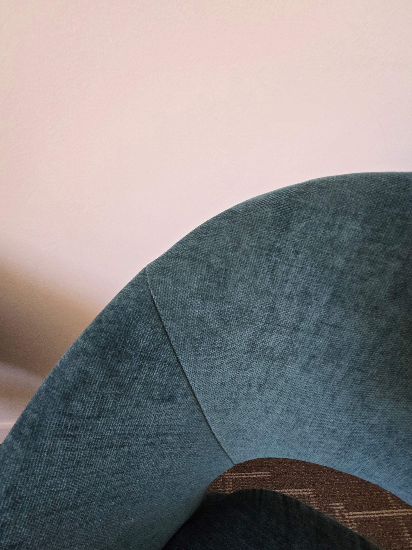 West Elm Orb Chair in Teal Velour - A Pair