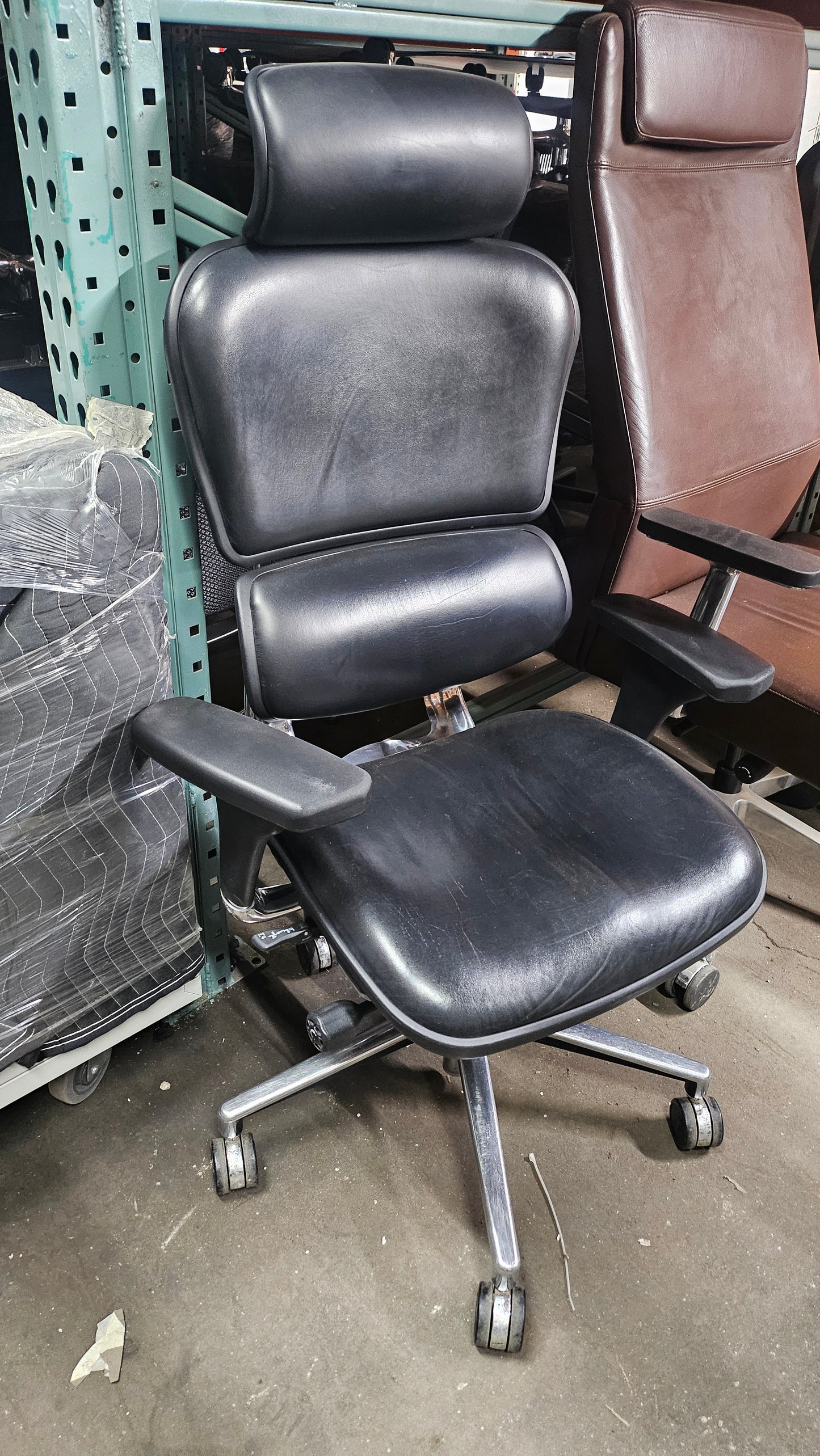 Eurotech Ergohuman Eco-Leather Office Chair with Headrest