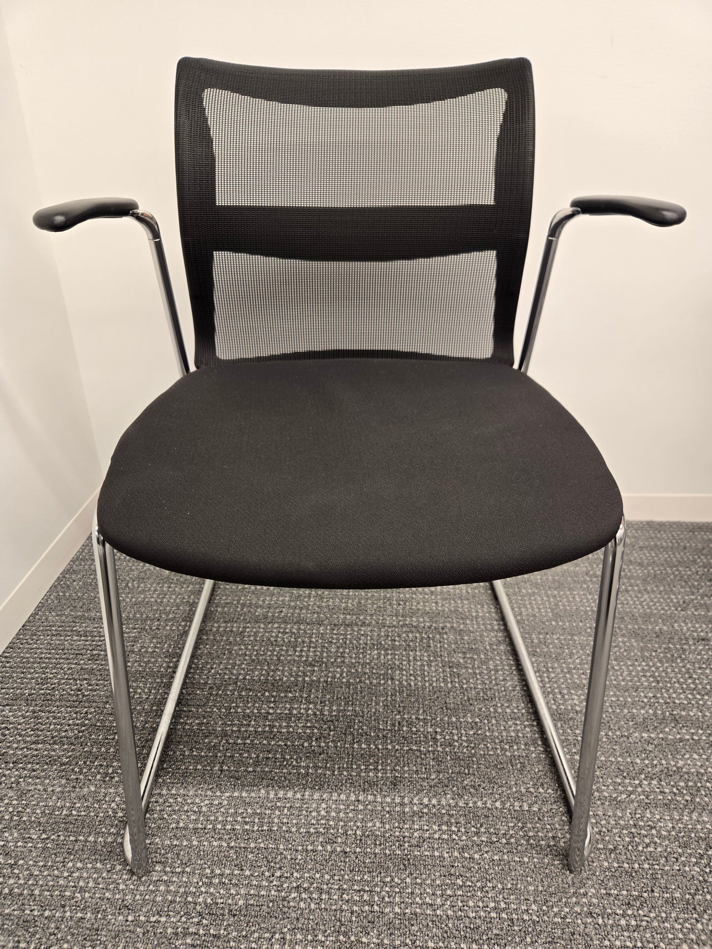 Stylex Zephyr Armchair with Mesh Back and Fabric Seat