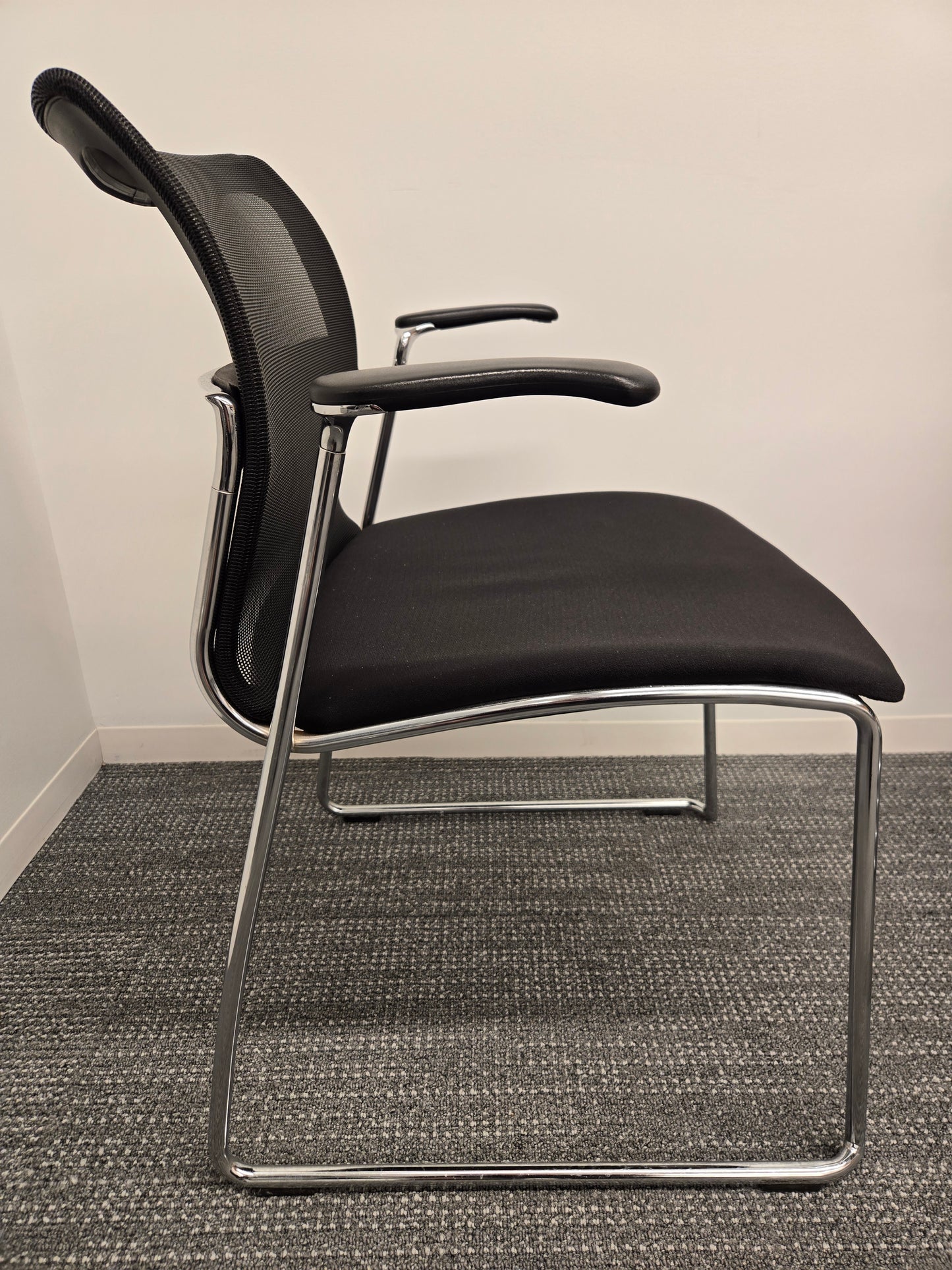 Stylex Zephyr Armchair with Mesh Back and Fabric Seat
