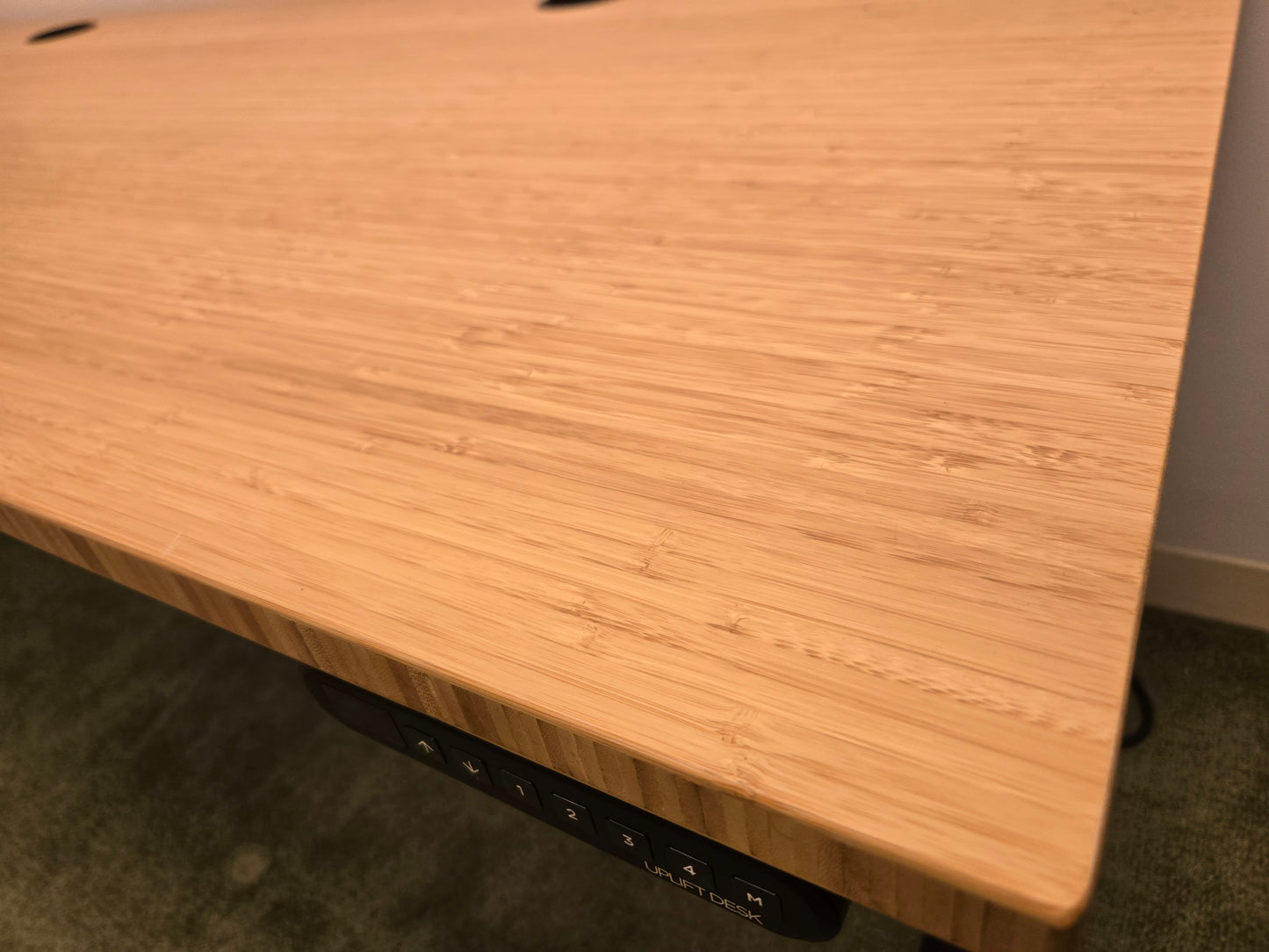 Uplift 6-ft (72x30-in) Electric Height Adjustable Standing Desk with Bamboo Top