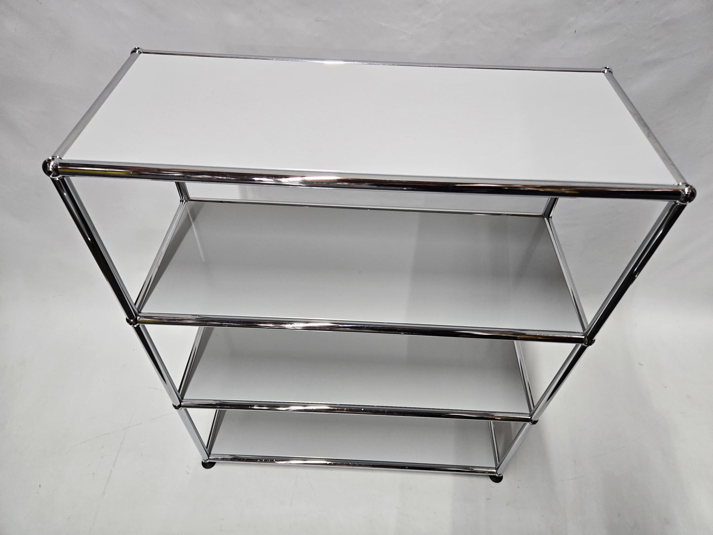 USM Haller 1x3 3-Shelf Bookcase in Light Grey