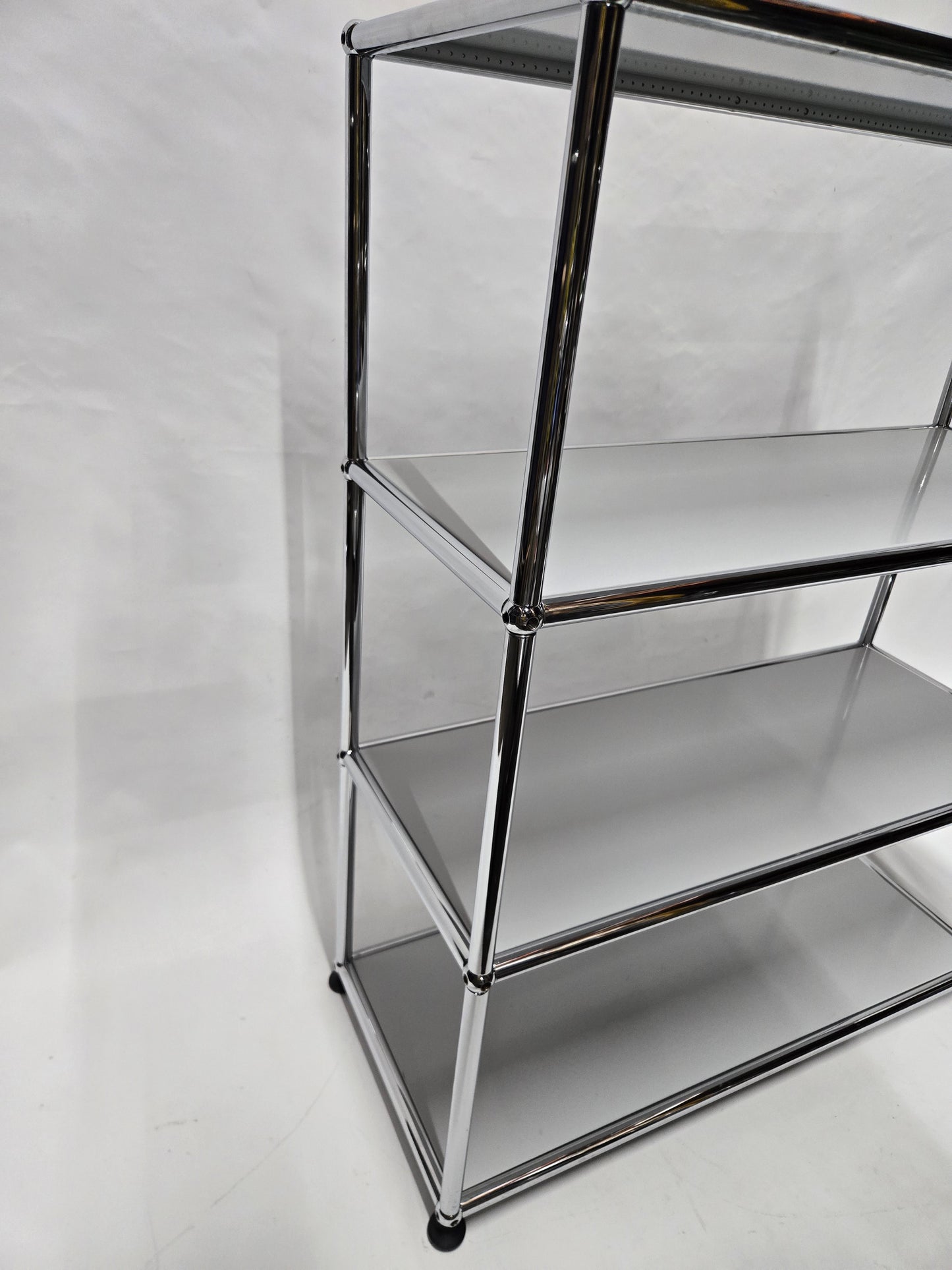 USM Haller 1x3 3-Shelf Bookcase in Light Grey