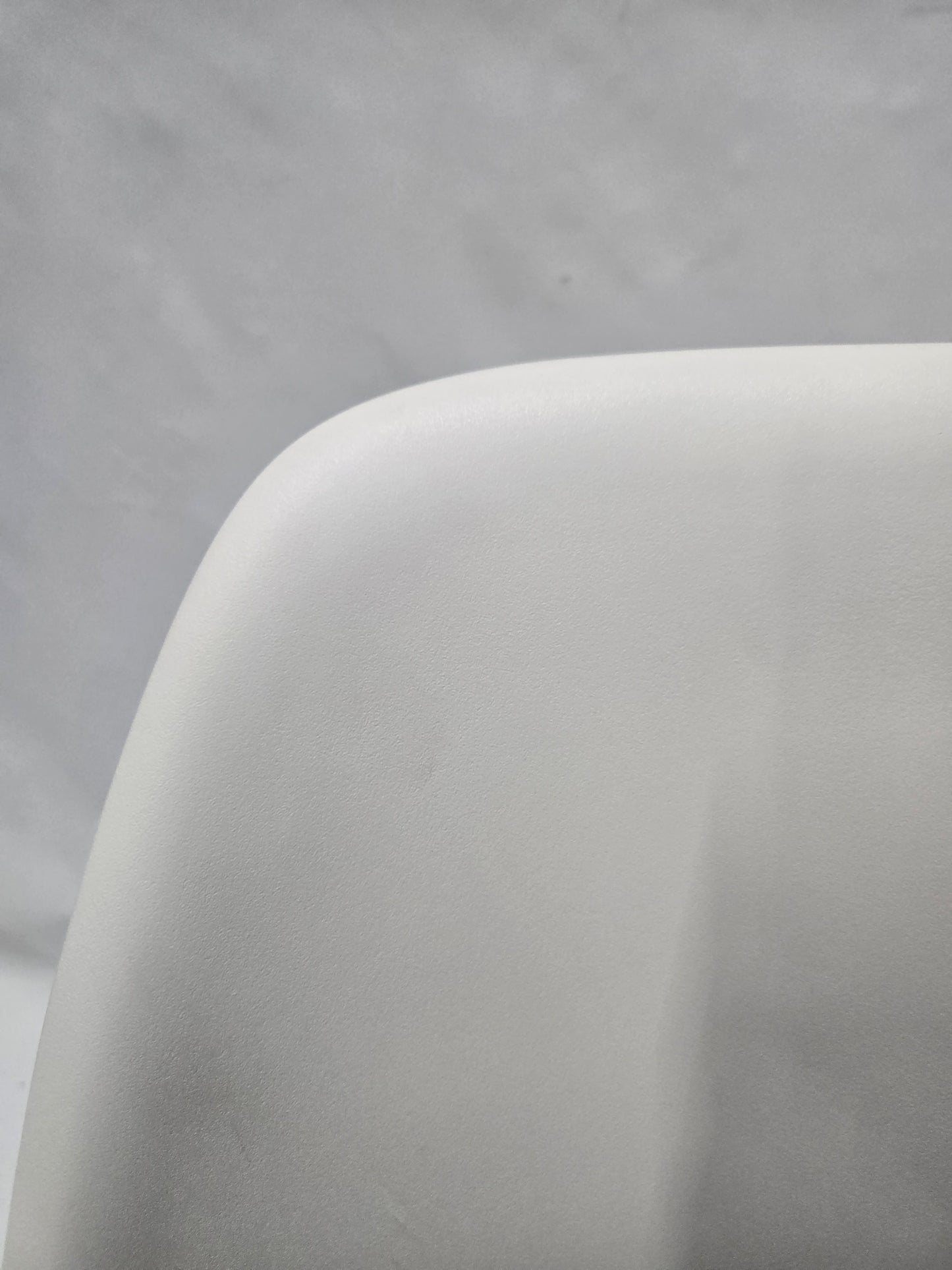 Herman Miller Eames Plastic Molded Chair in White with Blue Cushion