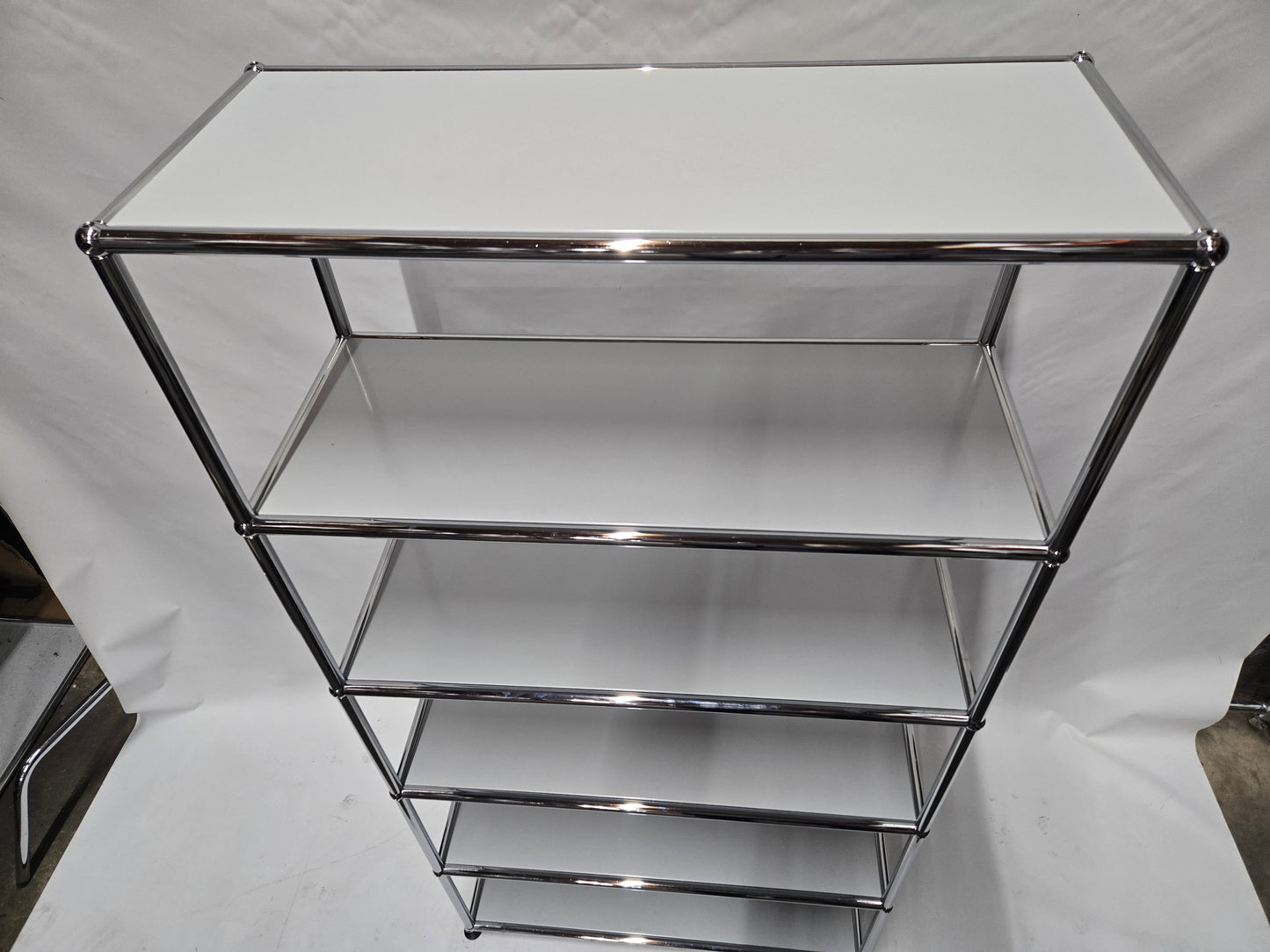 USM Haller 1x5 5-Shelf Bookcase in Light Grey