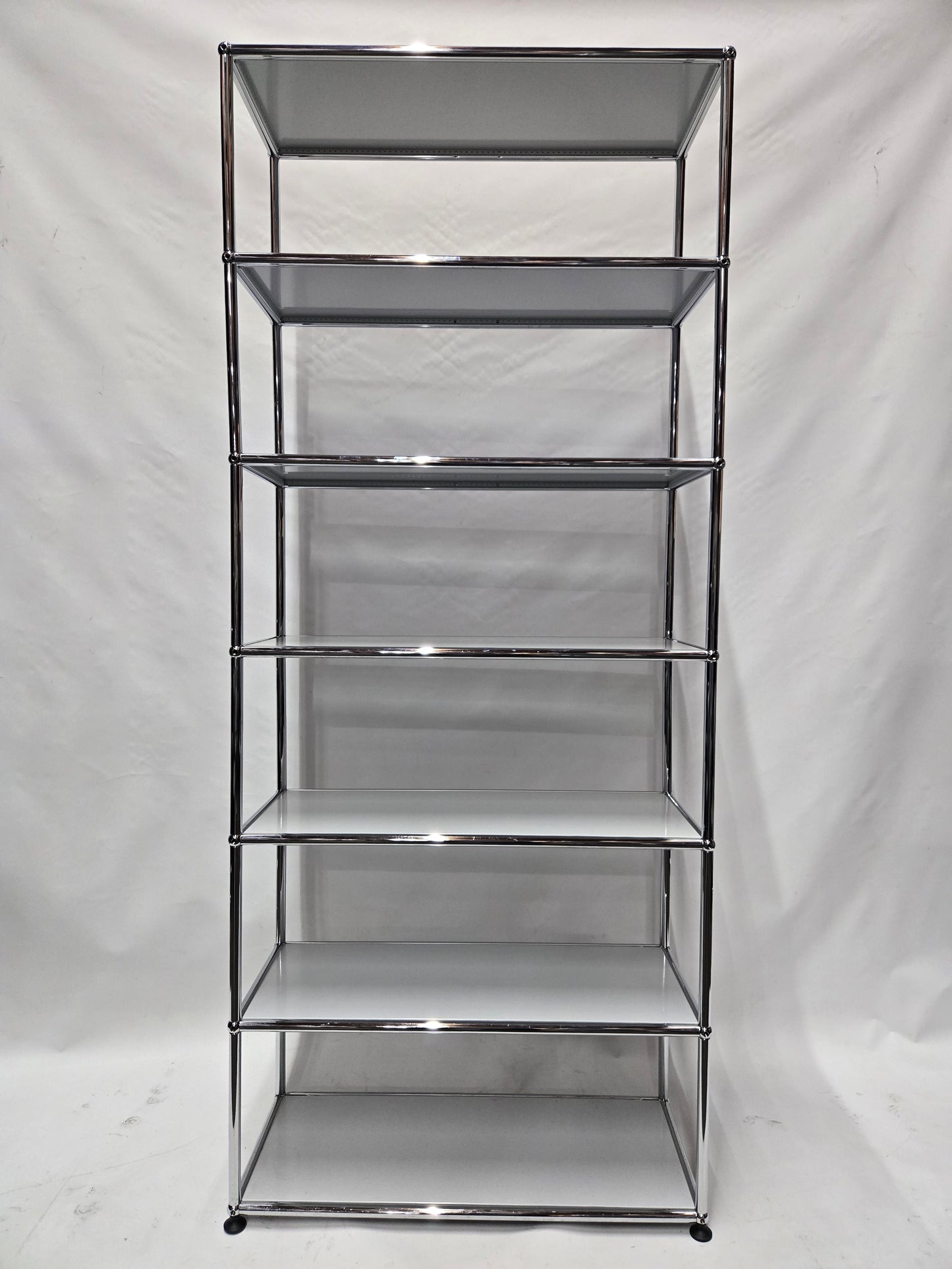 USM Haller 1x6 6-Shelf Bookcase in Light Grey