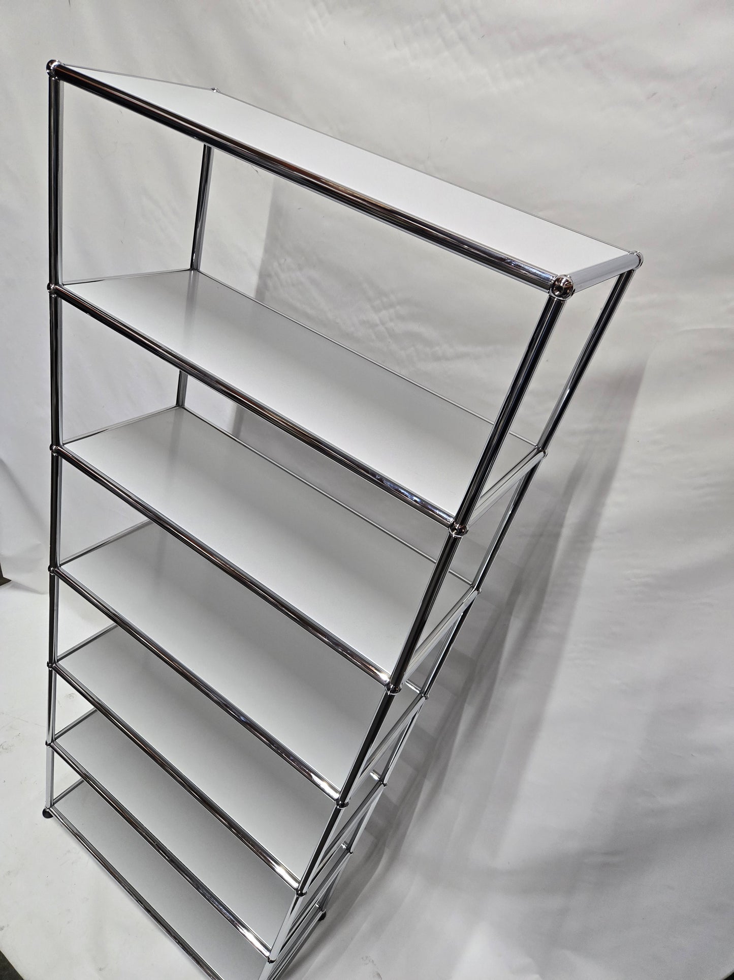 USM Haller 1x6 6-Shelf Bookcase in Light Grey