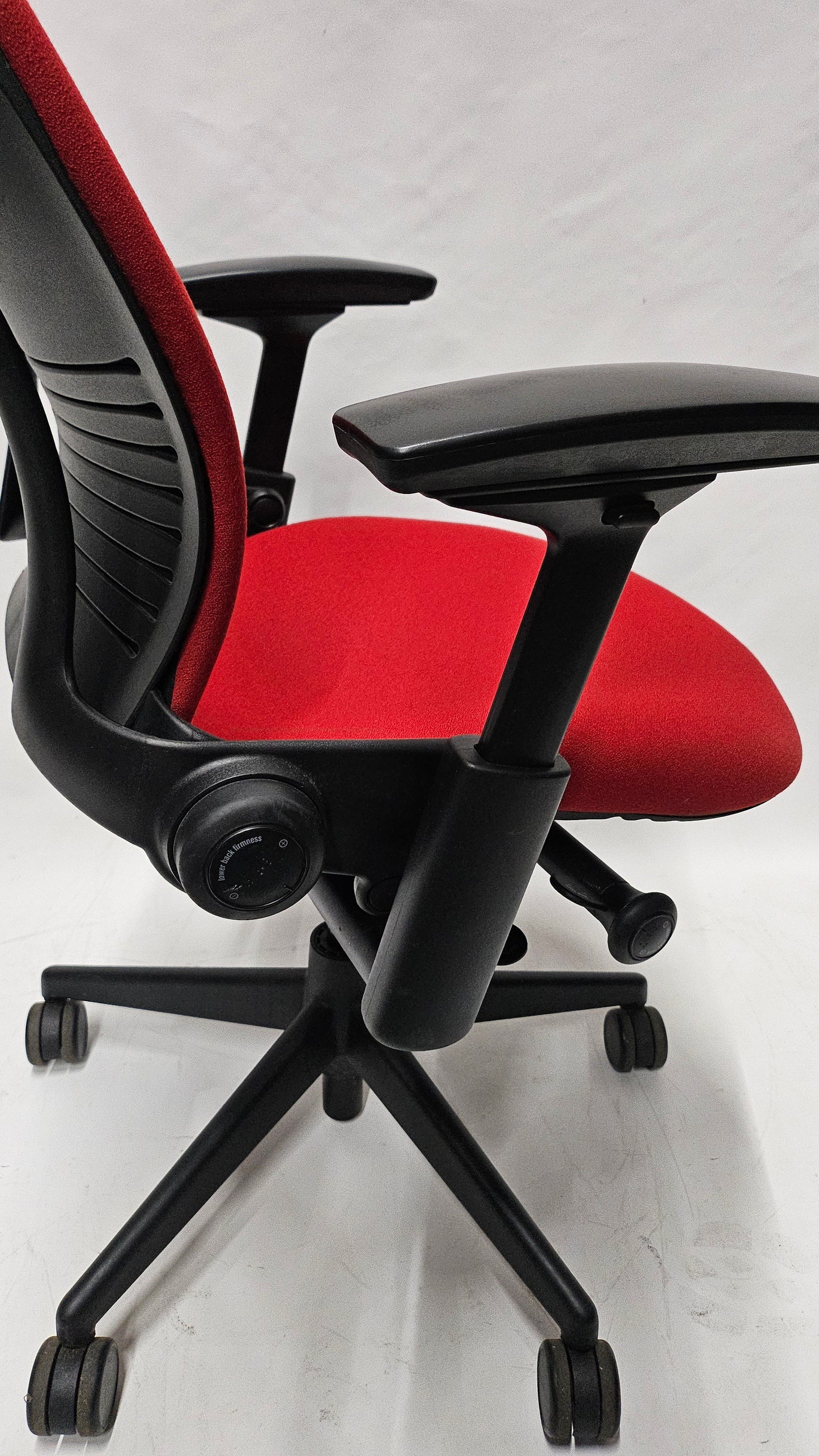 Steelcase Leap V2 Chair in Red Fabric