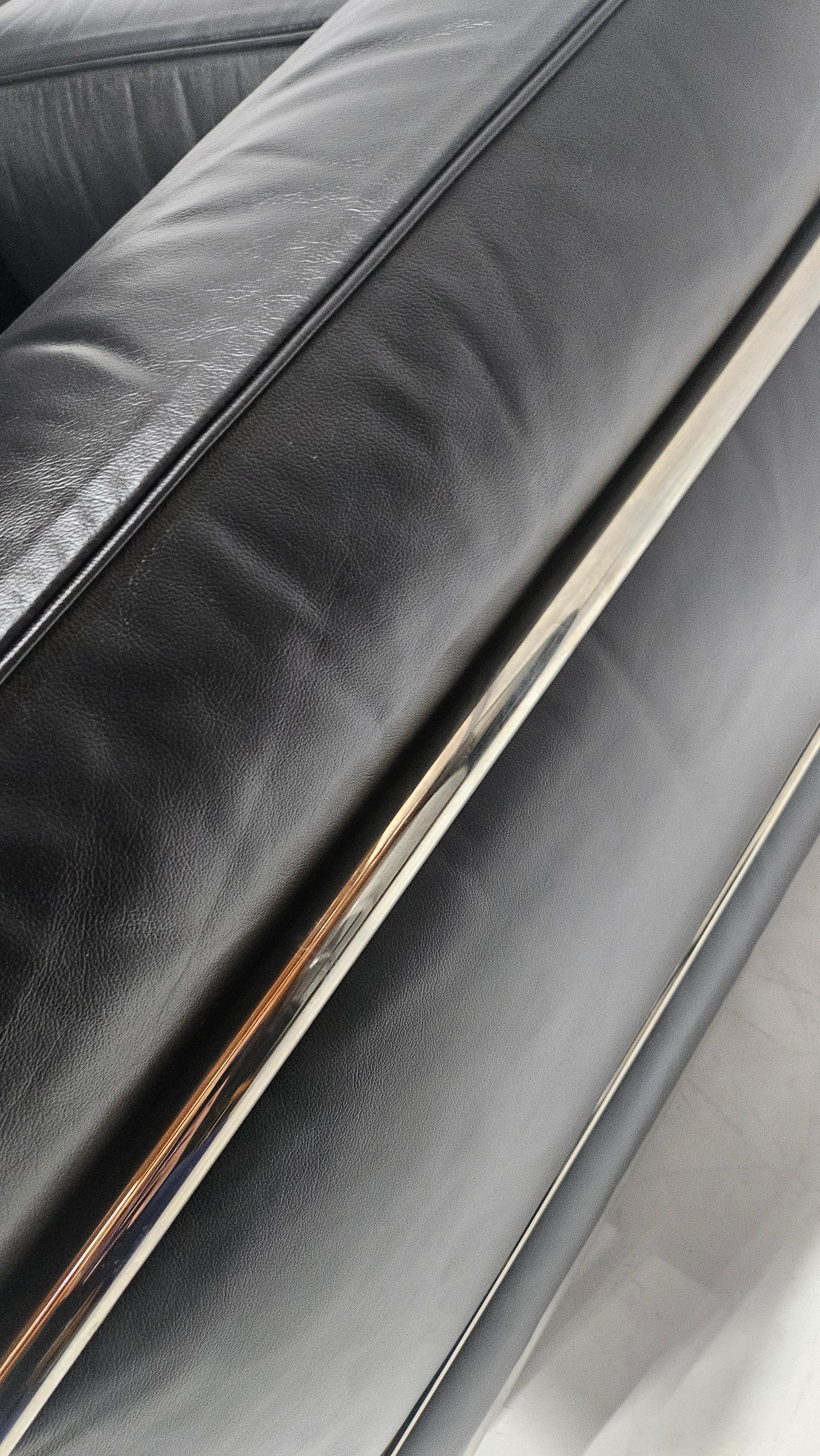 Cassina Le Corbusier LC2 Petit Modele Armchair in Black Leather