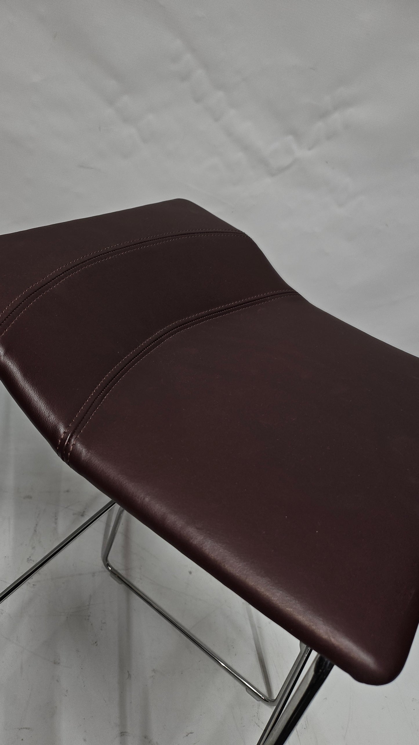 Coalesse Last Minute Bar Height Stool in Maroon
