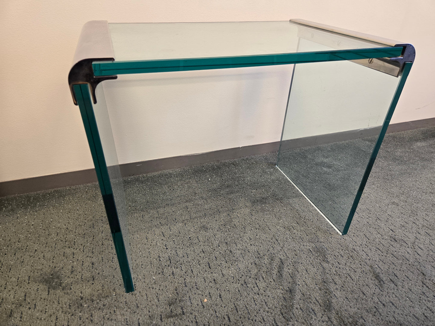 Pace Collection Glass Waterfall End Table