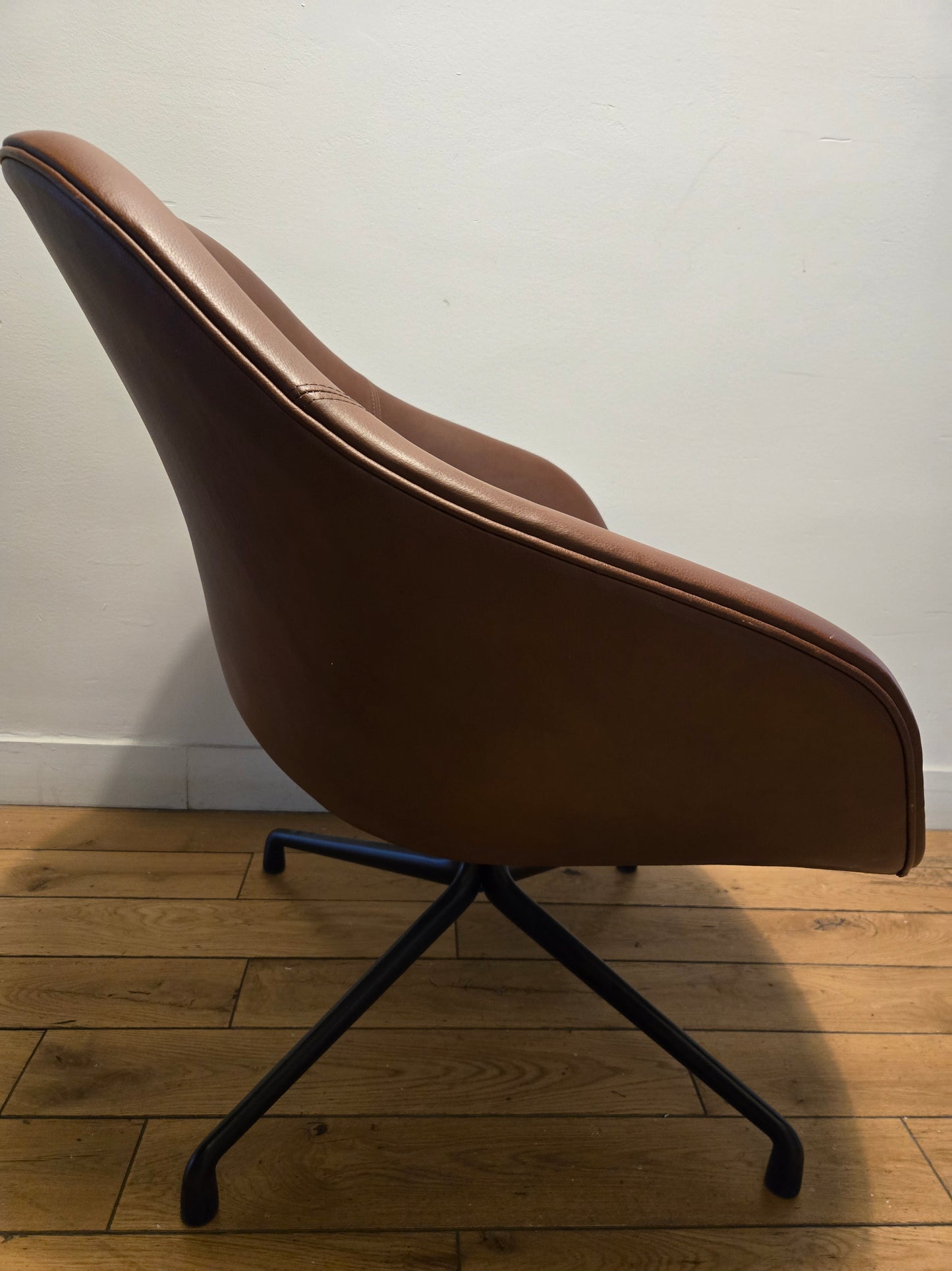 HAY About A Lounge Chair 81 in Brown Leather, AAL81
