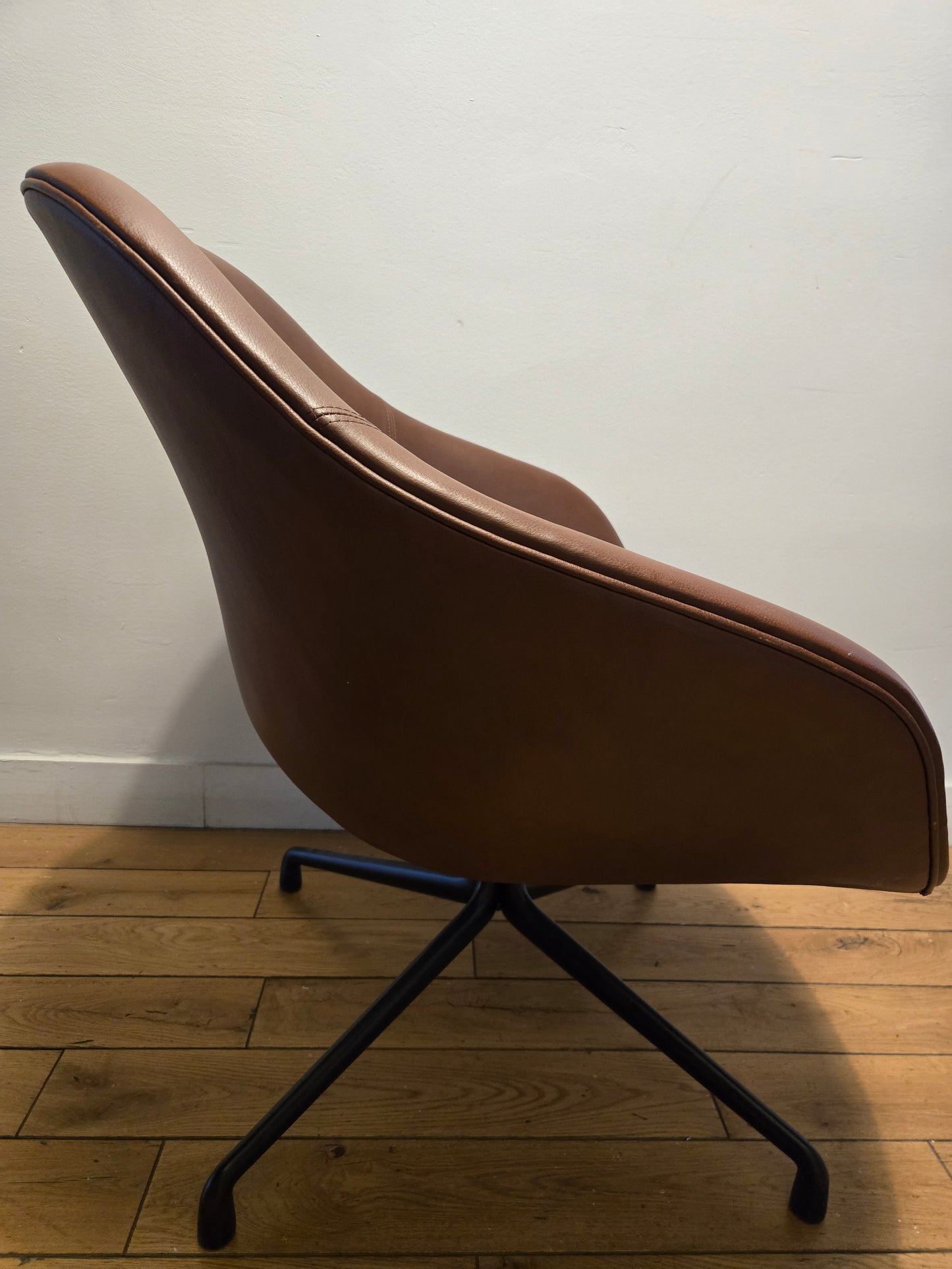 HAY About A Lounge Chair 81 in Brown Leather, AAL81