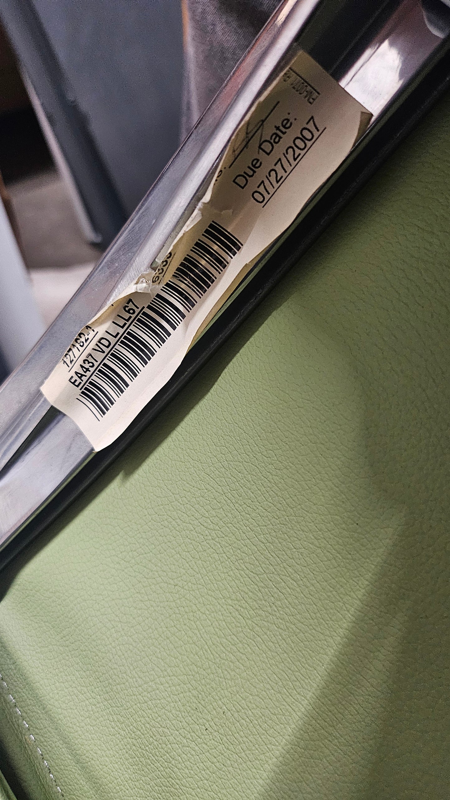 Herman Miller Eames Executive Soft Pad Chair in Light Green Leather, EA437