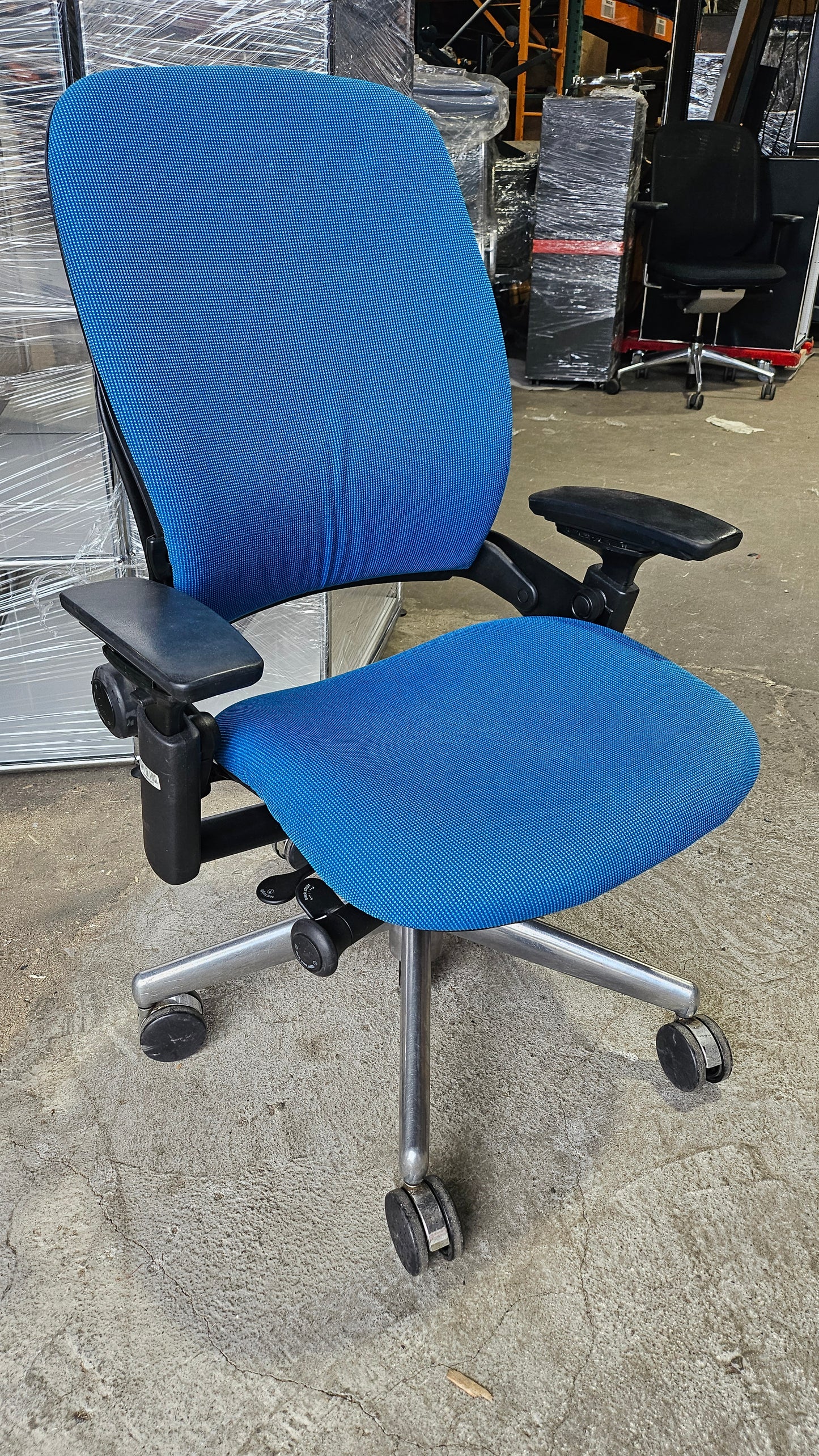 Steelcase Leap V2 Chair in Blue Fabric