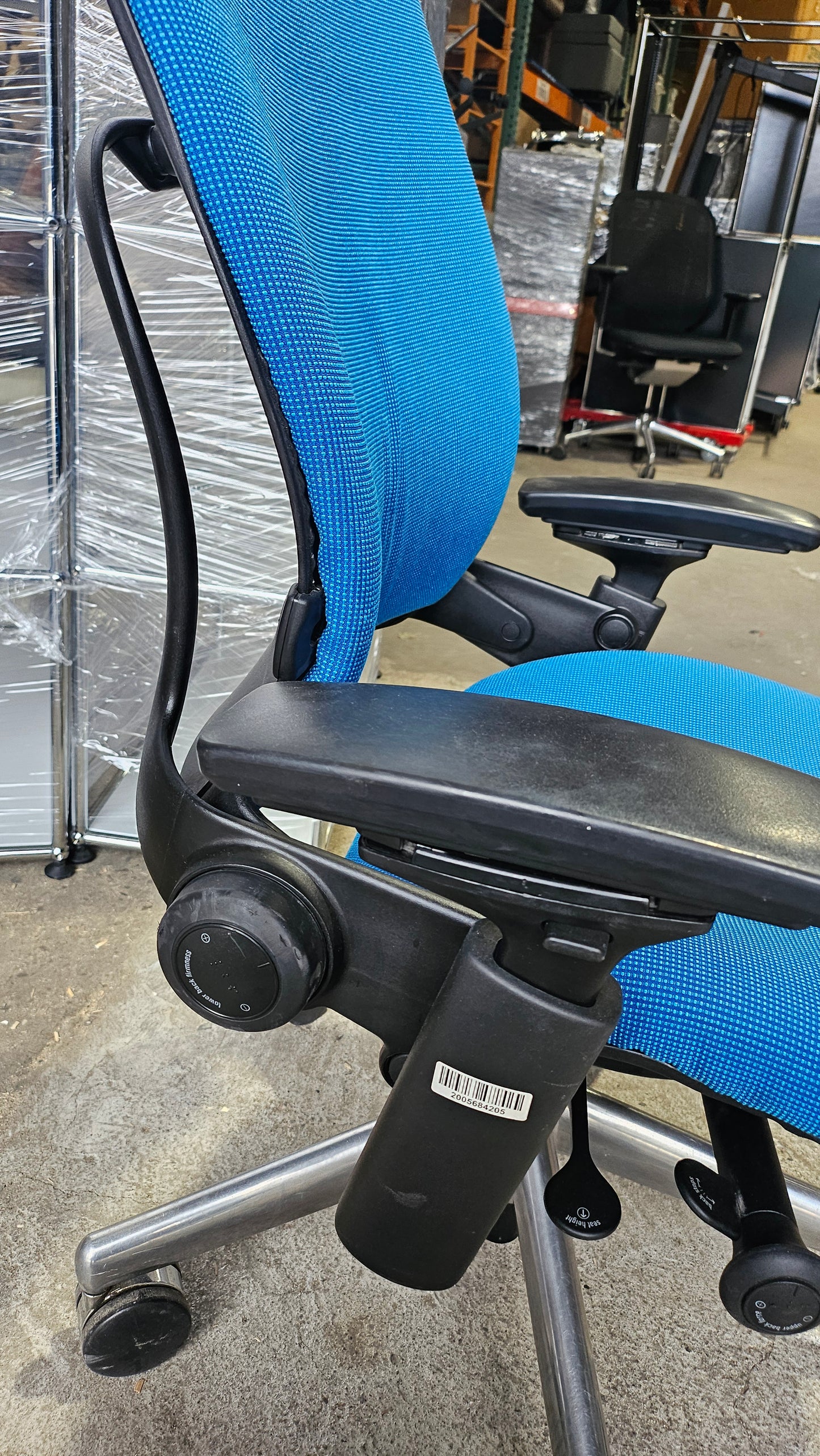 Steelcase Leap V2 Chair in Blue Fabric