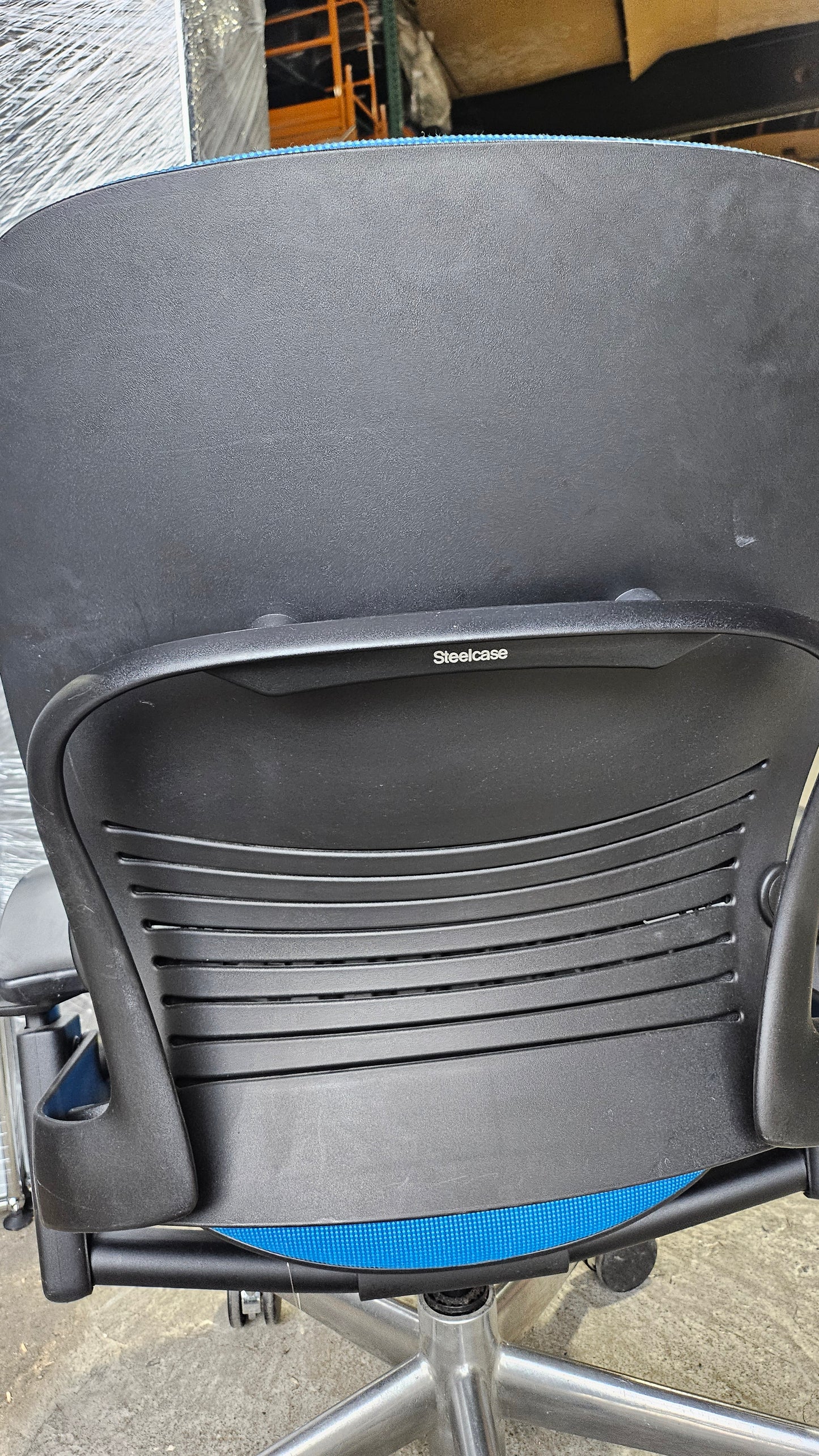 Steelcase Leap V2 Chair in Blue Fabric