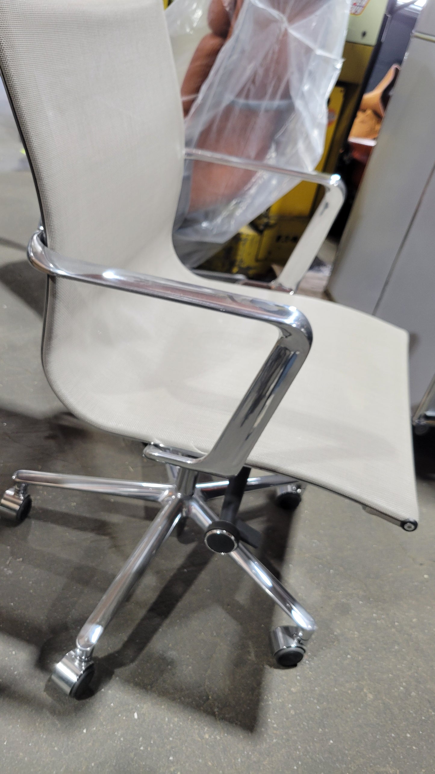 ICF Una Management Chair in Grey Mesh (New in Box)