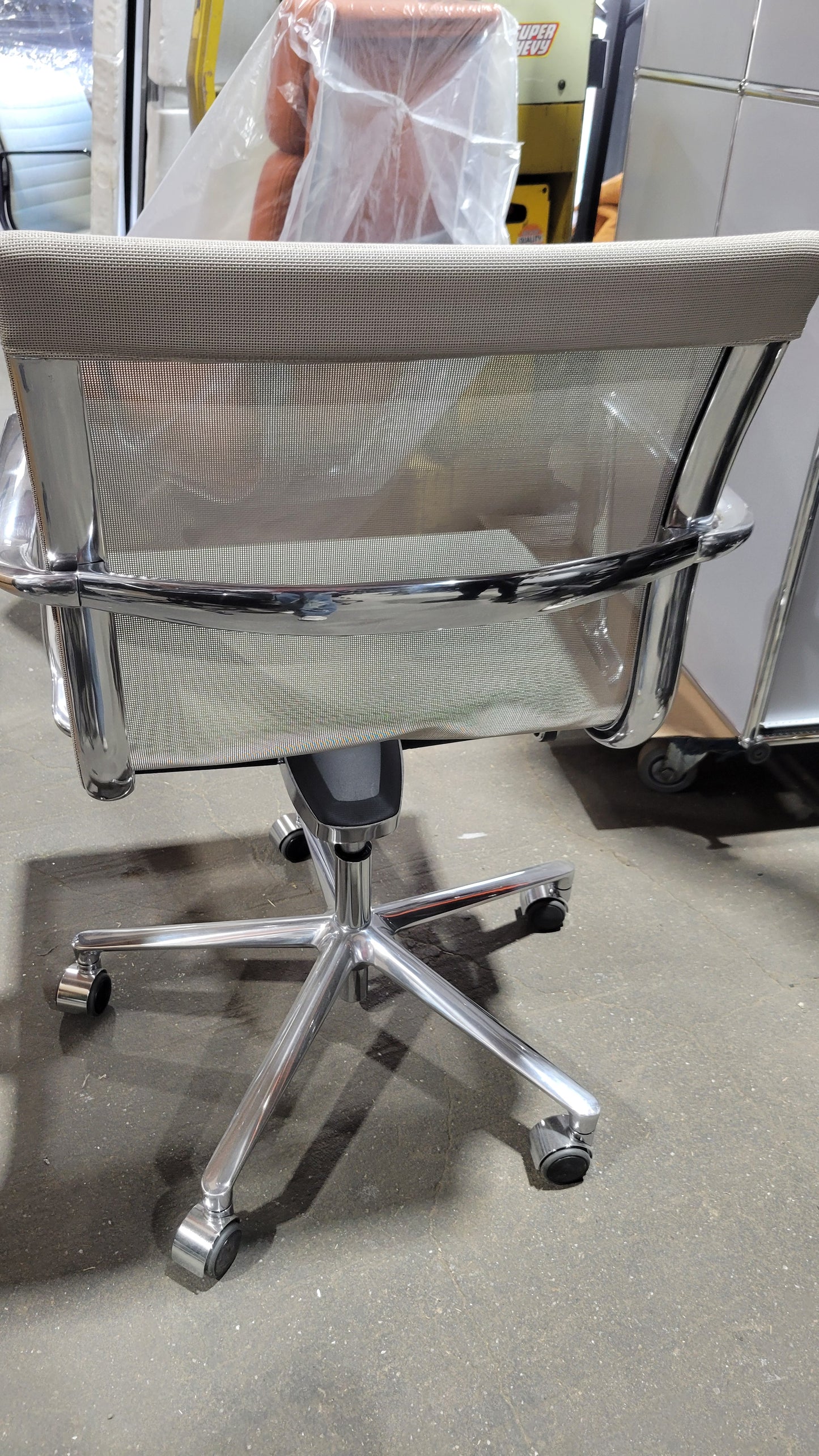 ICF Una Management Chair in Grey Mesh (New in Box)
