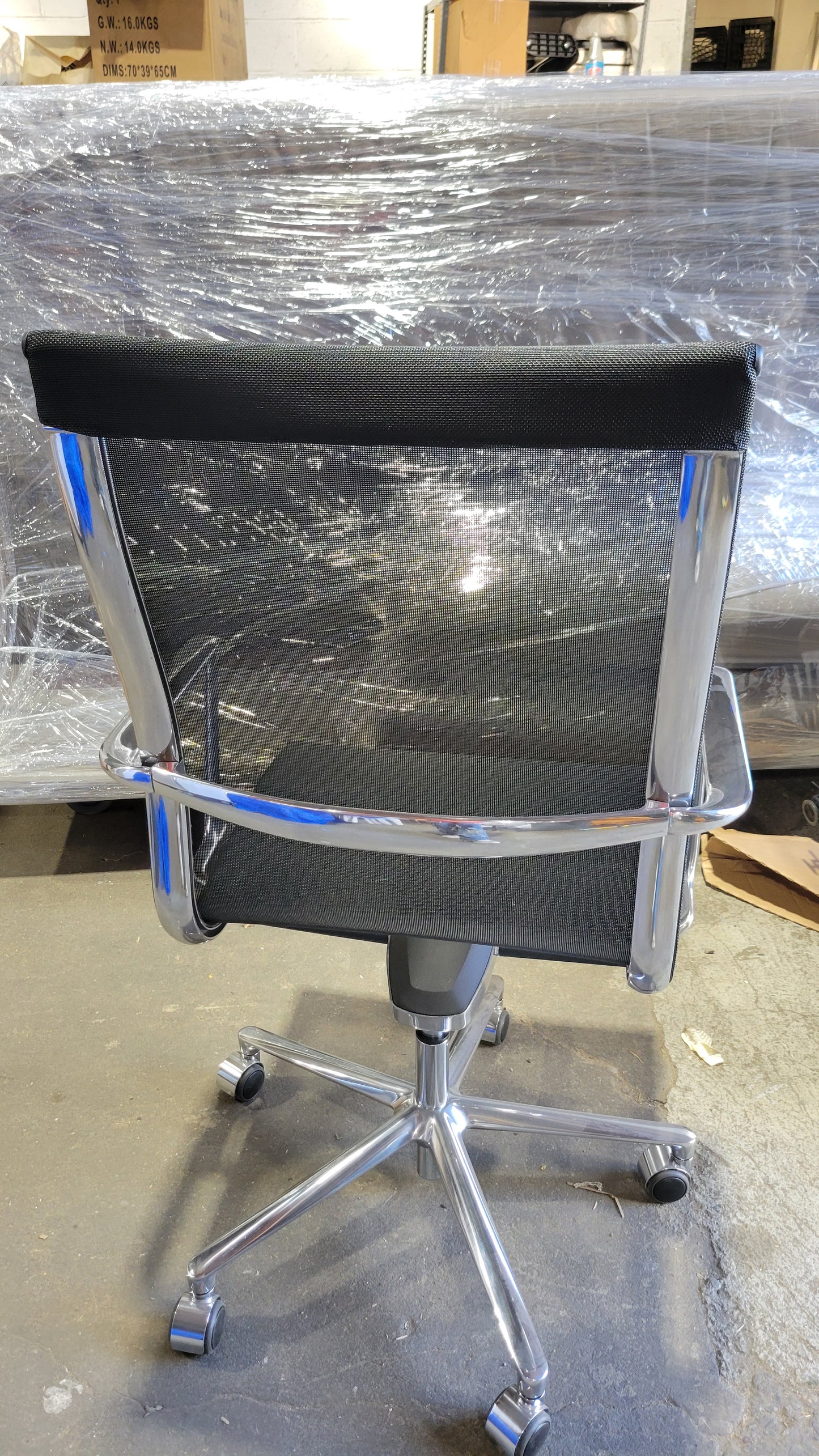 ICF Una Executive Chair in Black Mesh (New)