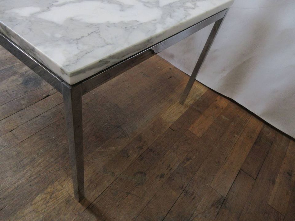 Florence Knoll Coffee Table, 45x22-in, in Marble (Original) - Bygone Icons