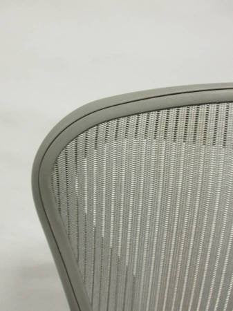 Herman Miller Aeron Chair with Lumbar Pad, Size B, in Titanium