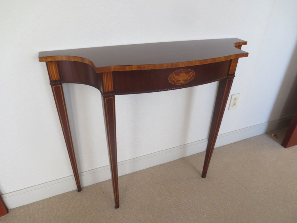 Councill Inlaid Mahogany Console Table